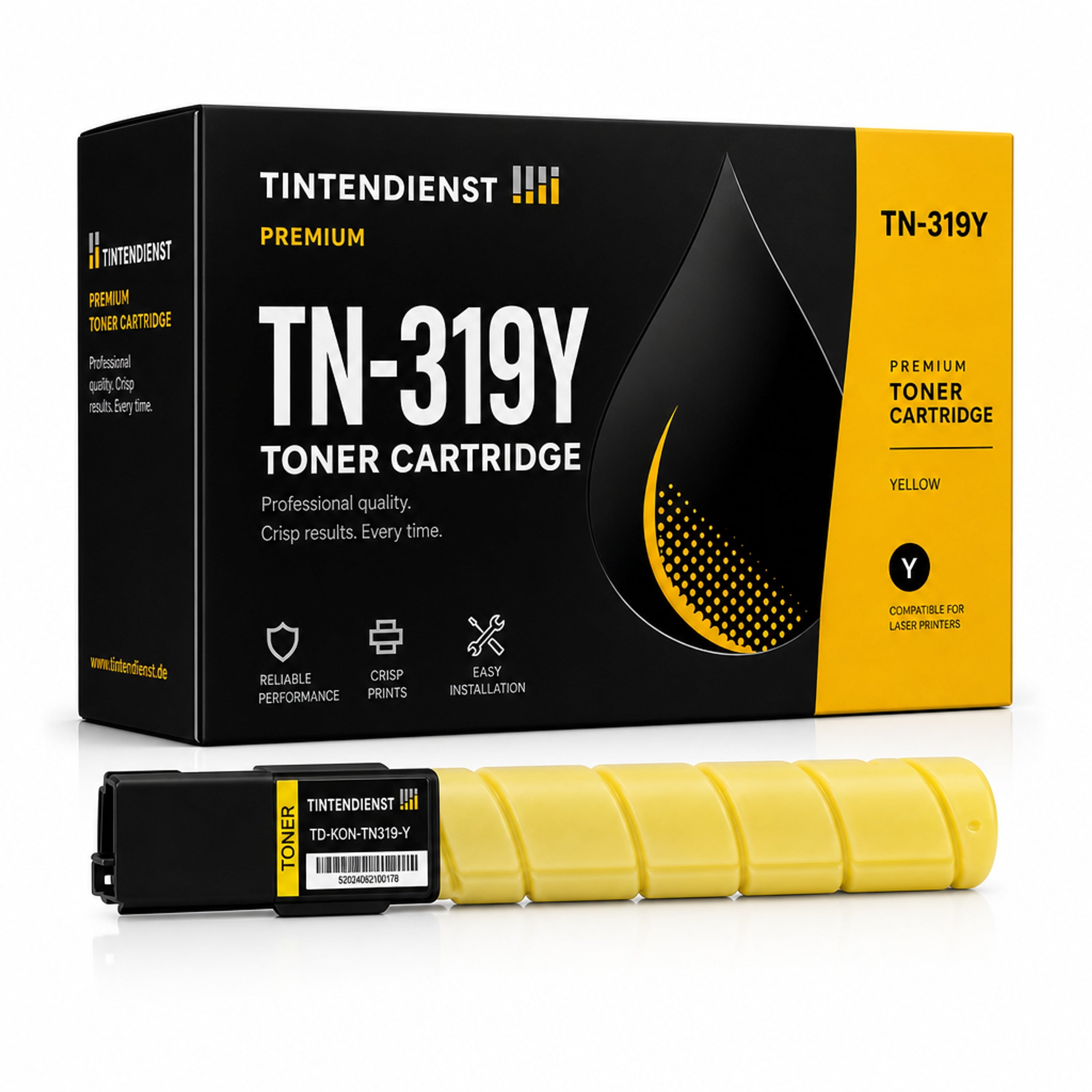 Toner kompatibel zu Konica Minolta TN-319Y, gelb