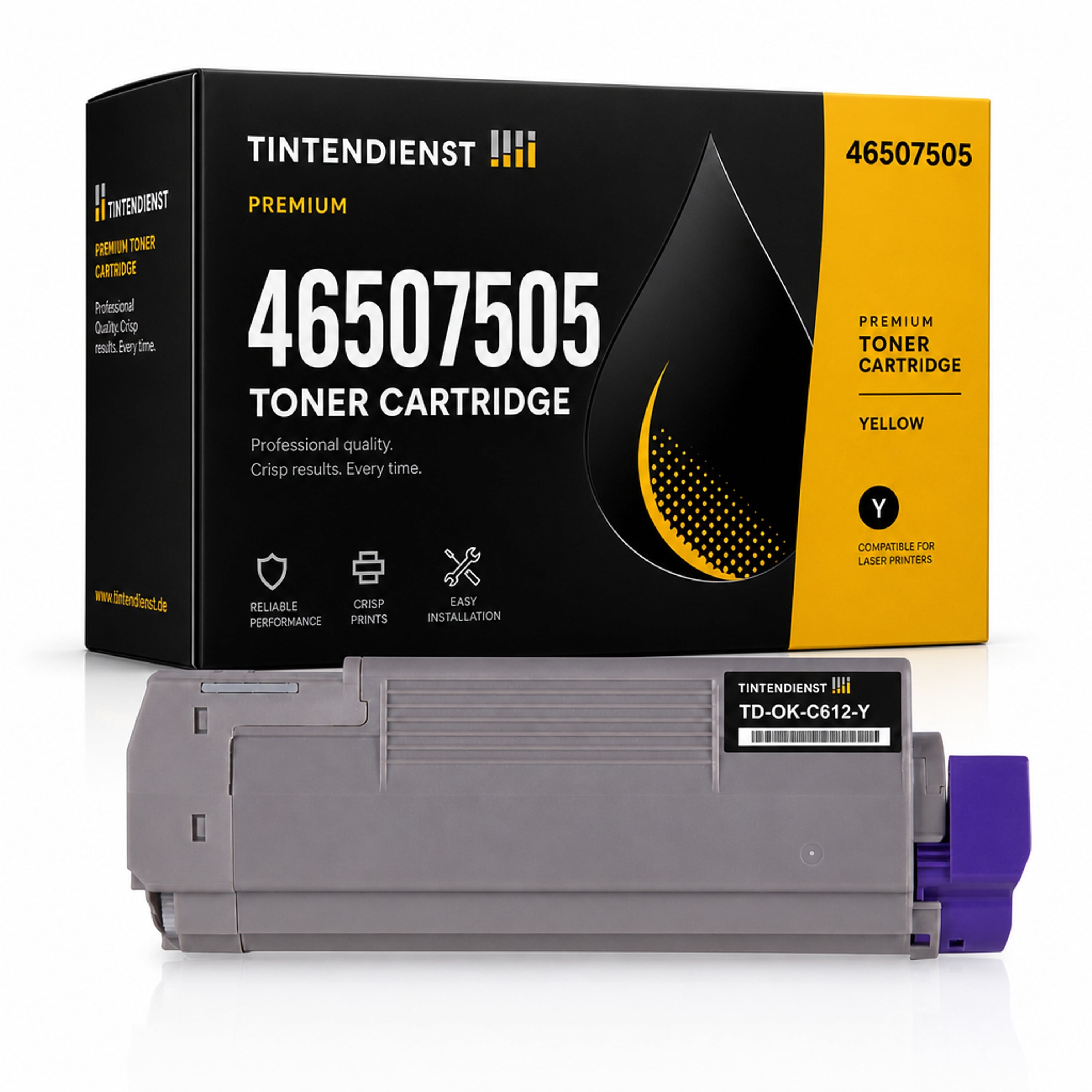 Toner kompatibel zu OKI 46507505, gelb