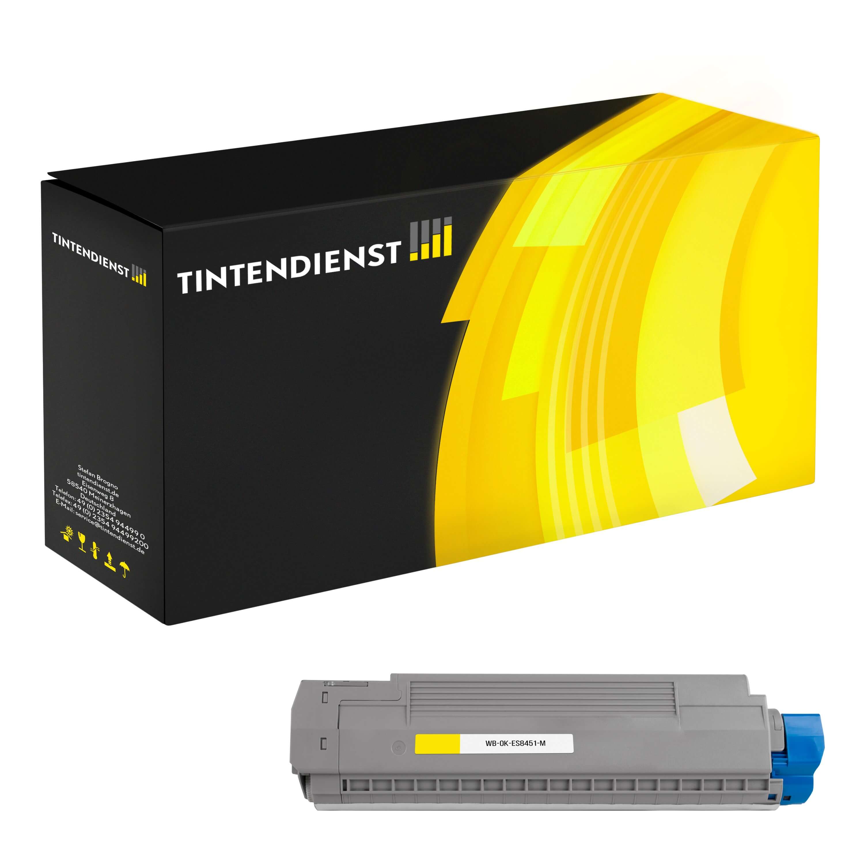 OKI 44059257 Toner gelb – Tintendienst kompatibel