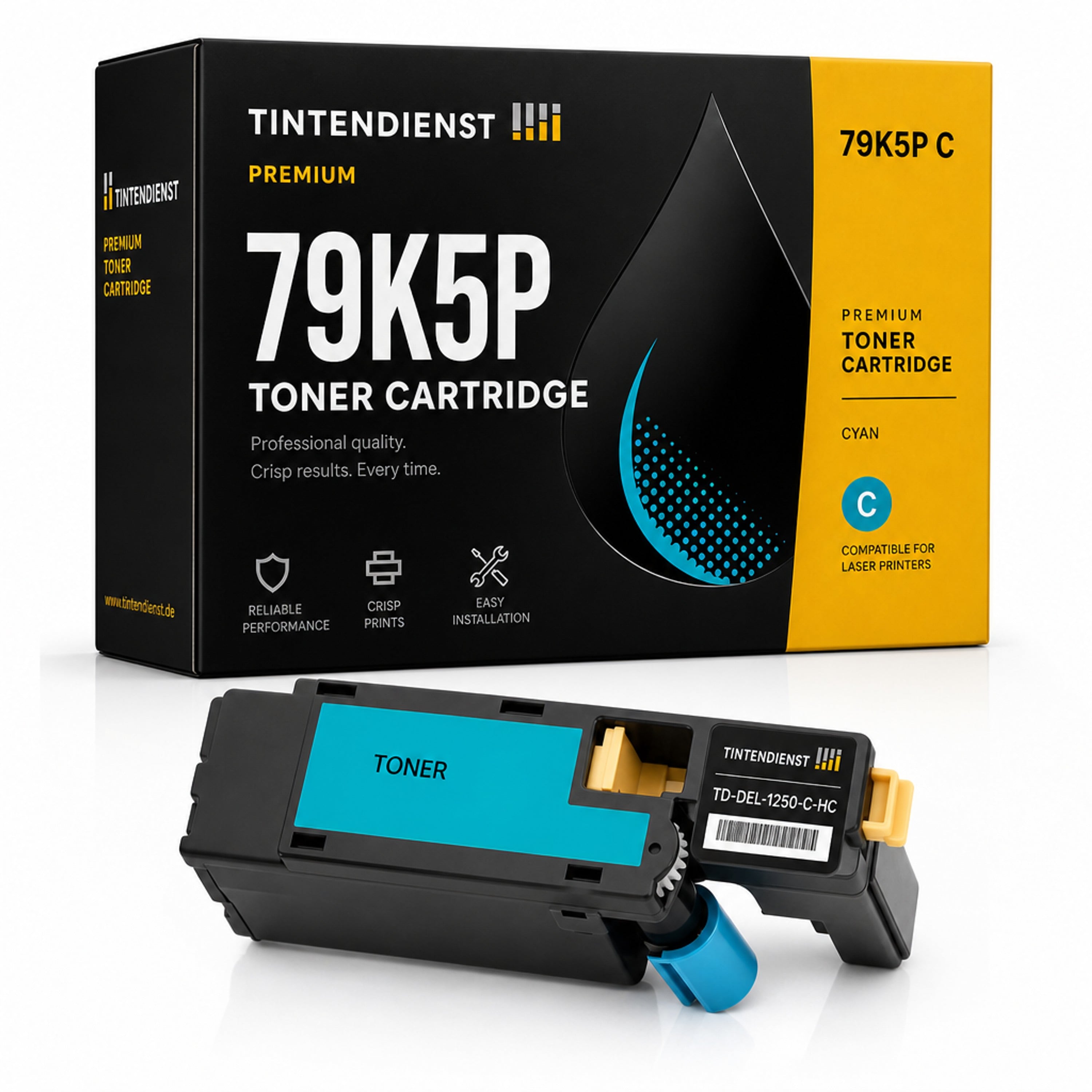 Toner kompatibel zu Dell 79K5P, cyan