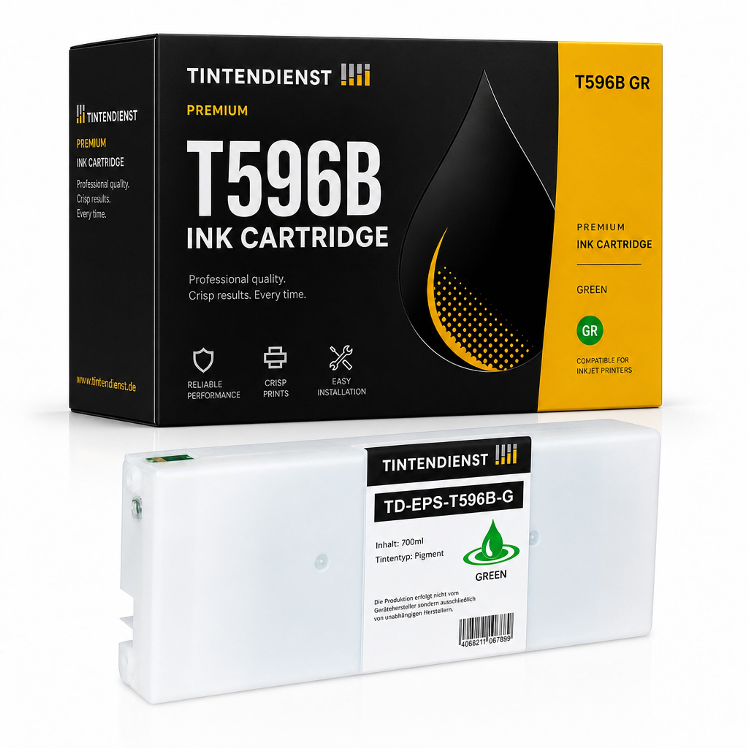 Druckerpatrone kompatibel zu Epson T596B, grün