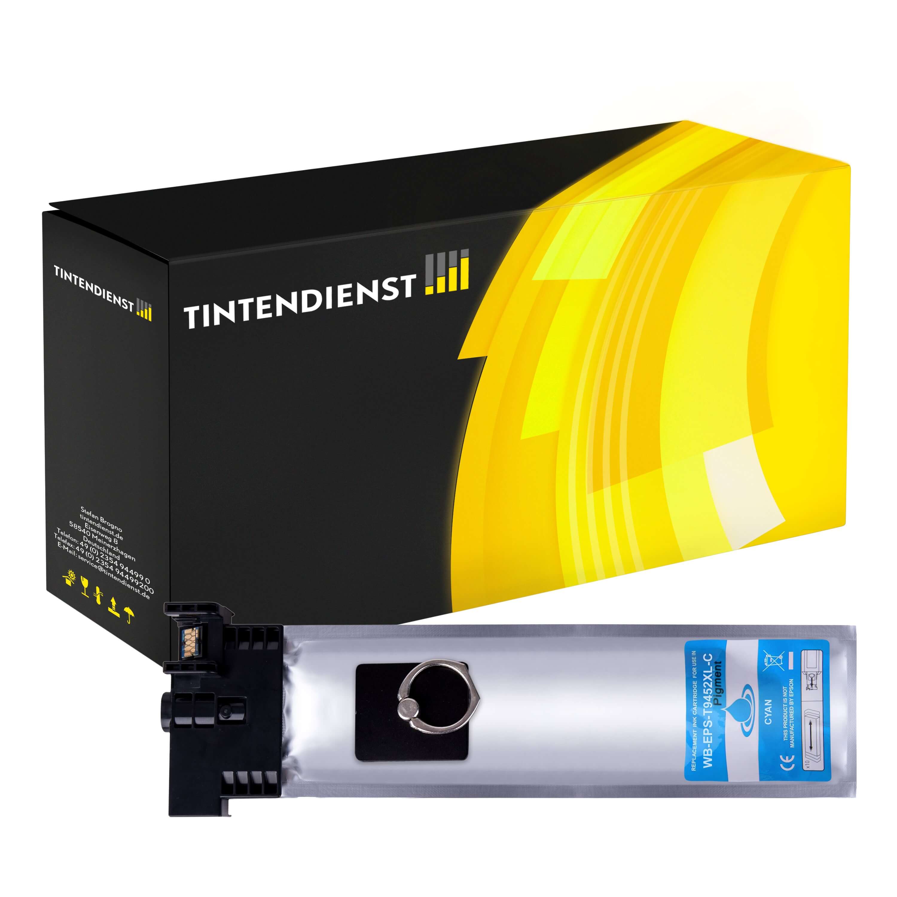 Tintendienst kompatibel für Epson Tintenpatrone C13T945240 / T9452 Cyan