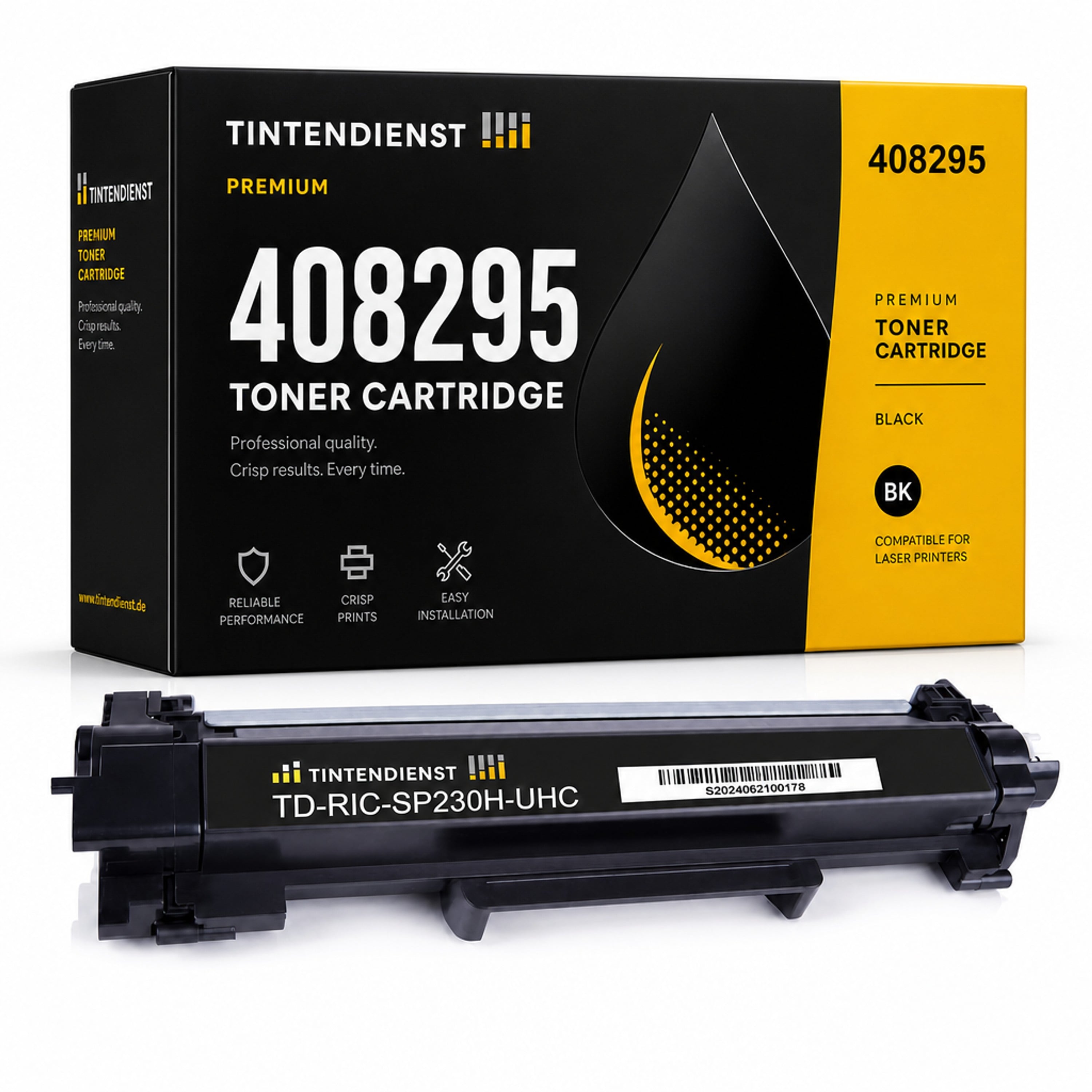 Toner kompatibel zu Ricoh 408295, schwarz