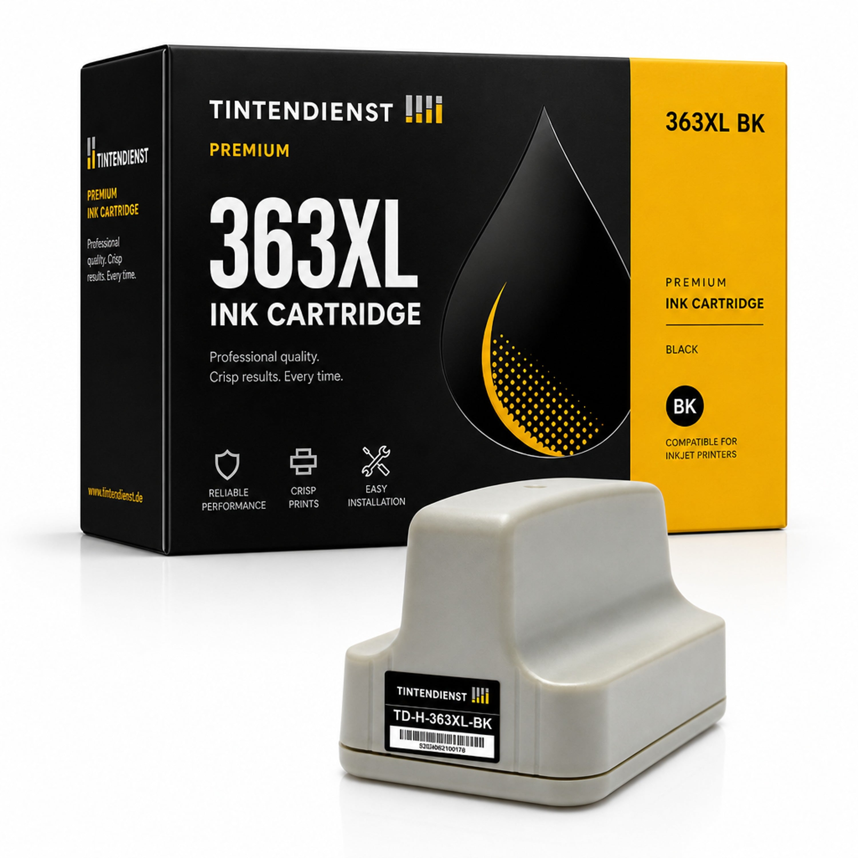 Druckerpatrone kompatibel zu HP 363XL, schwarz