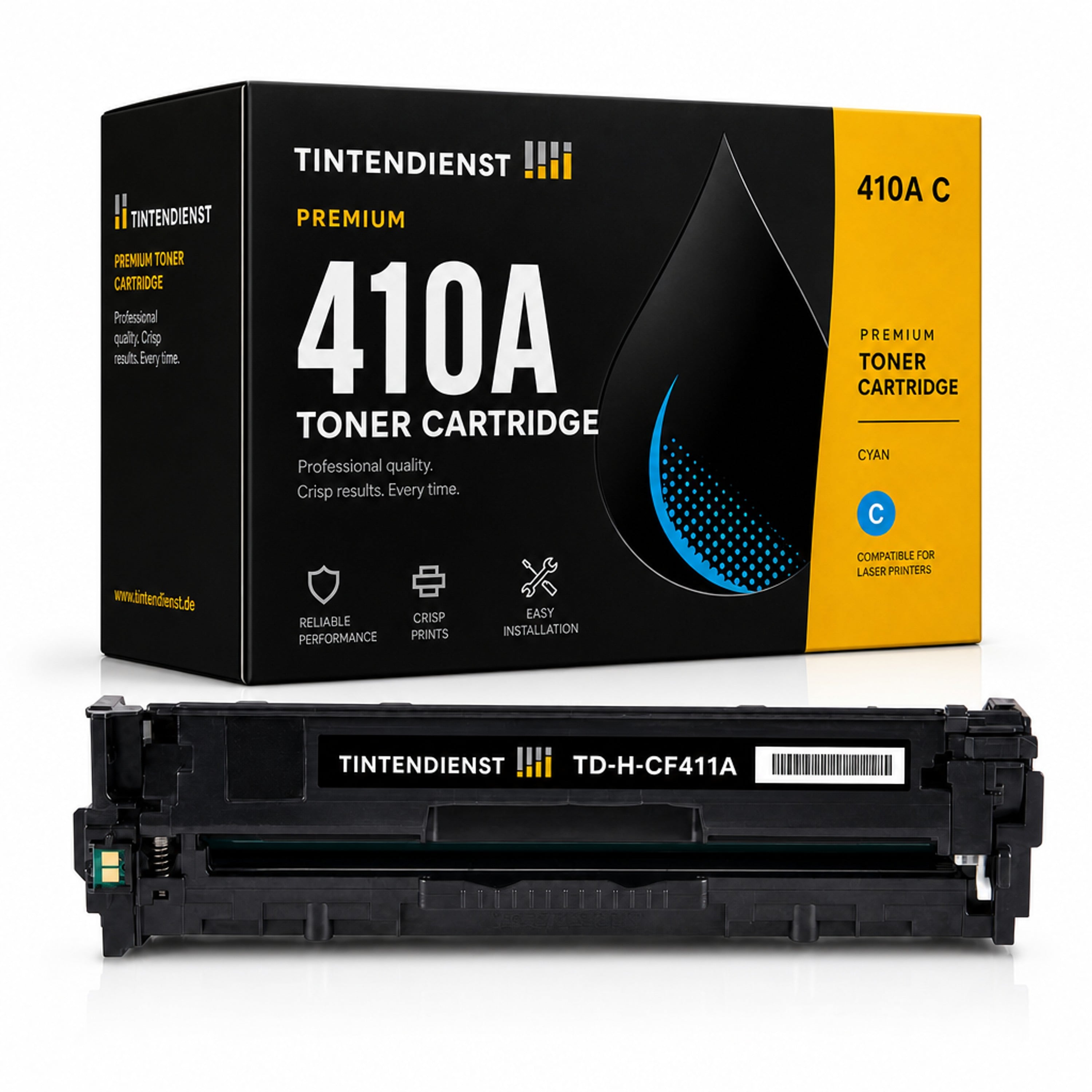 Toner kompatibel zu HP 410A, cyan