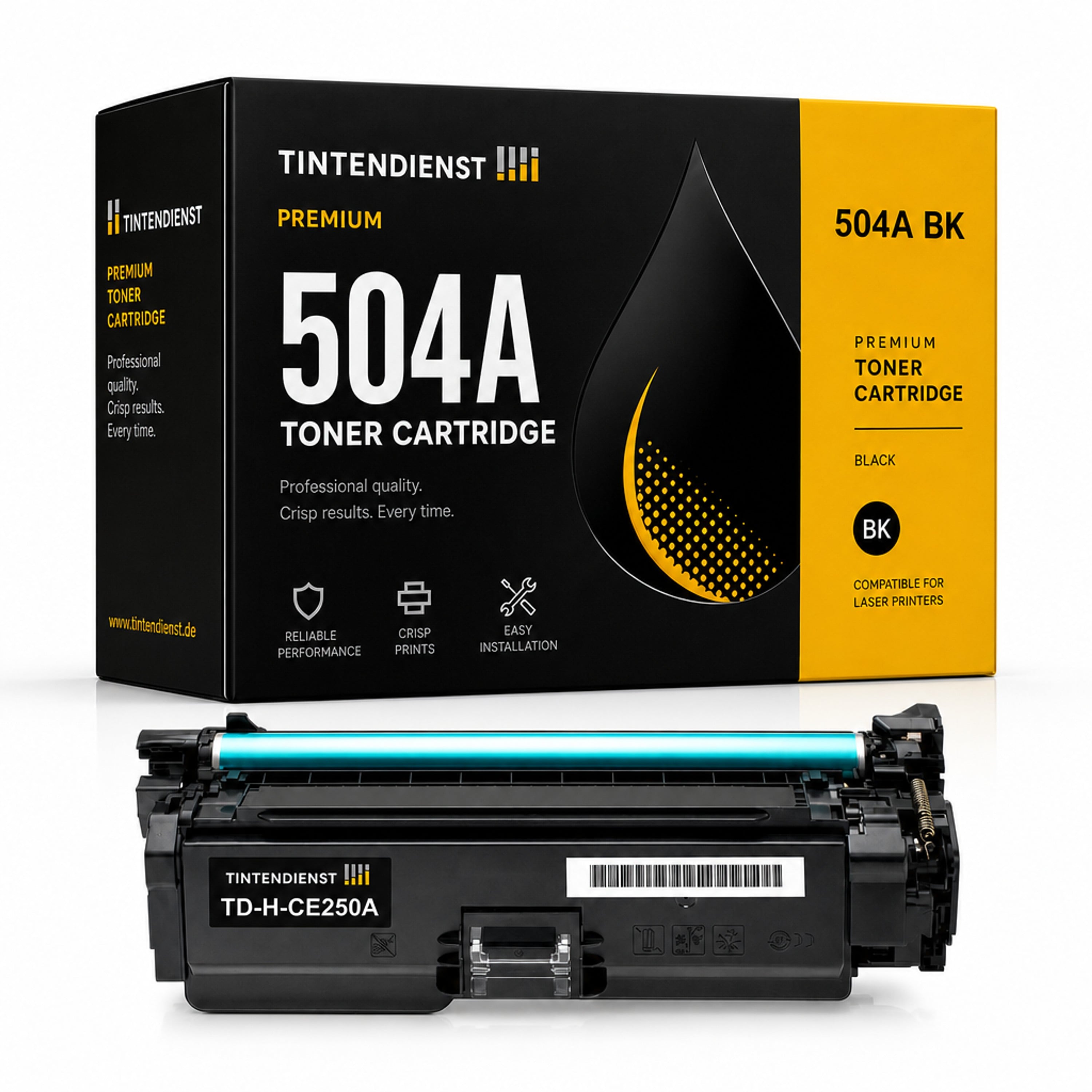 Toner kompatibel zu HP 504A, schwarz