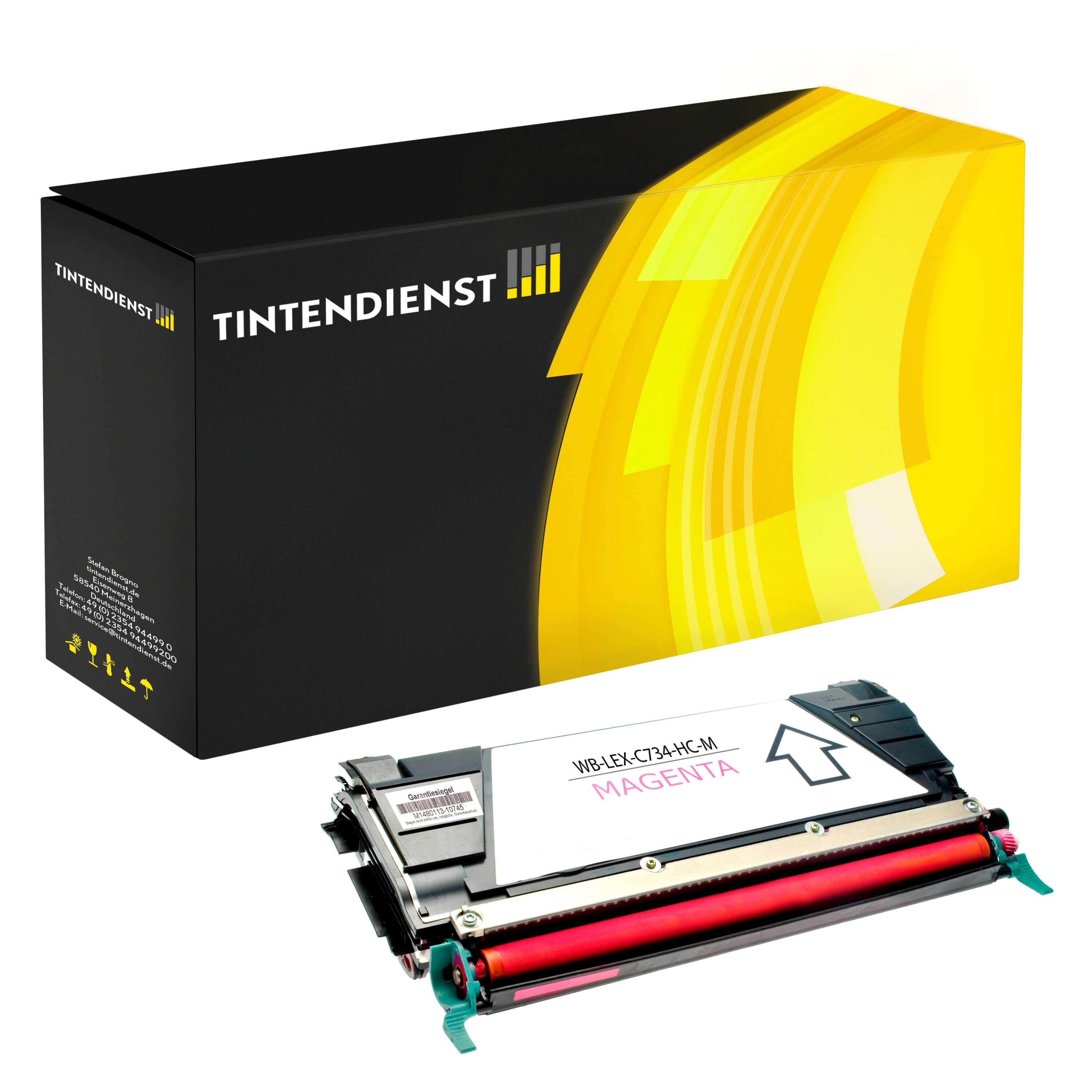 Toner kompatibel zu Lexmark C734A2MG, magenta