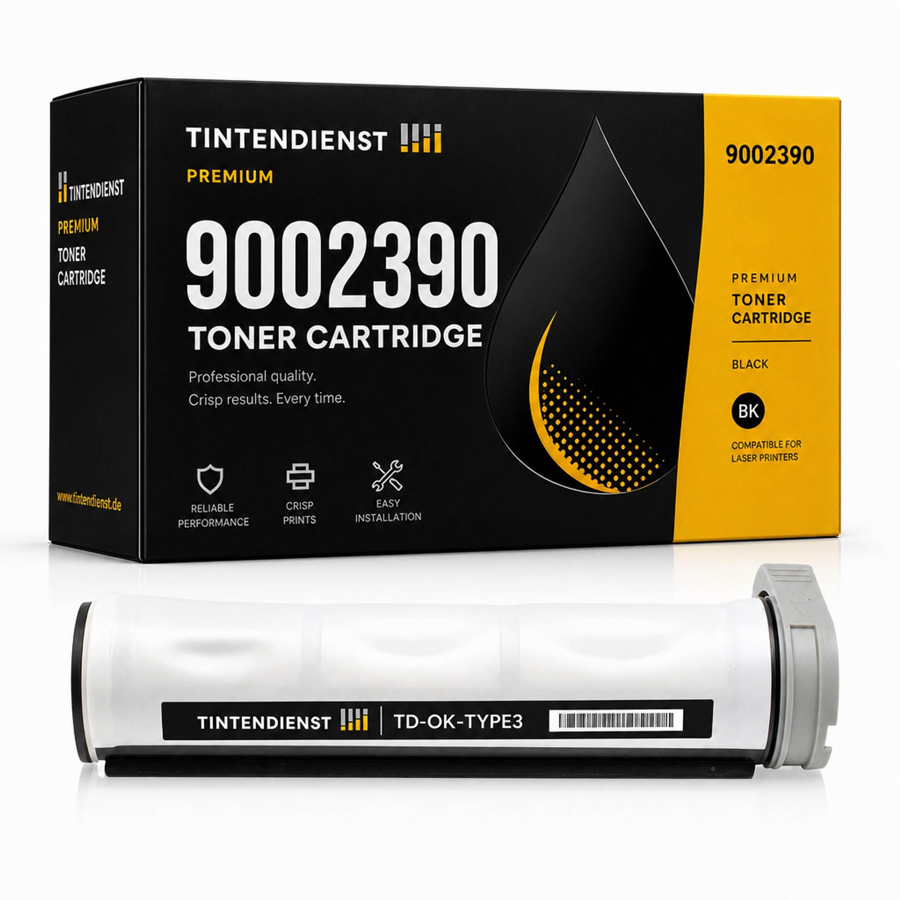 Toner kompatibel zu OKI 9002390, schwarz