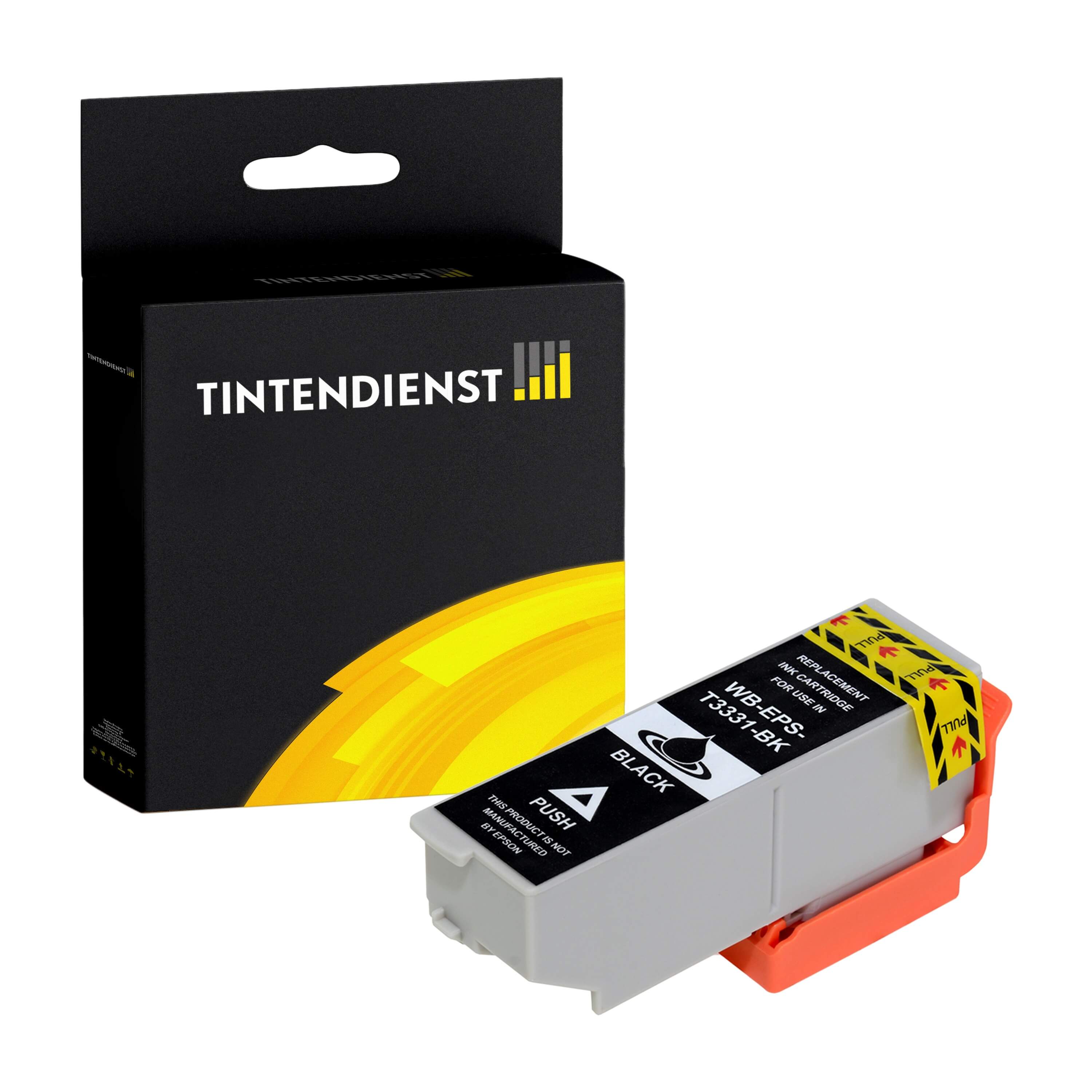 Tintendienst kompatibel für Epson Tintenpatrone C13T33314010 / 33 Schwarz