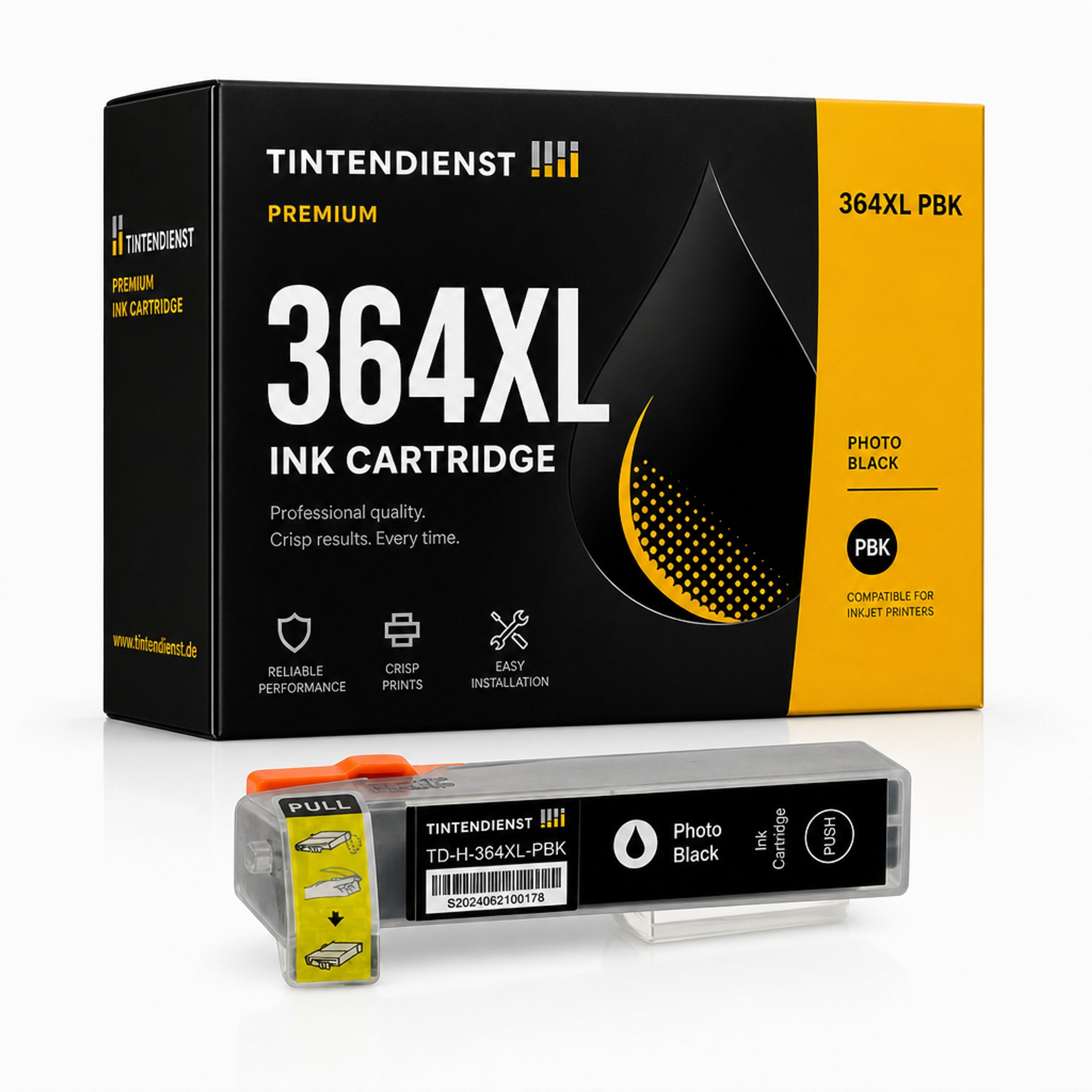 Druckerpatrone kompatibel zu HP 364XL, photo schwarz