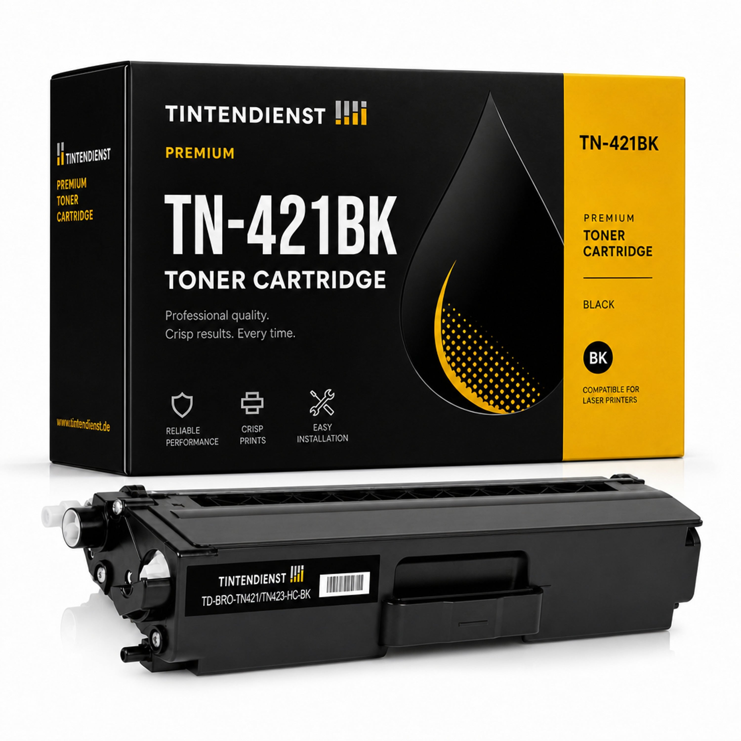 Toner kompatibel zu Brother TN-421BK, schwarz