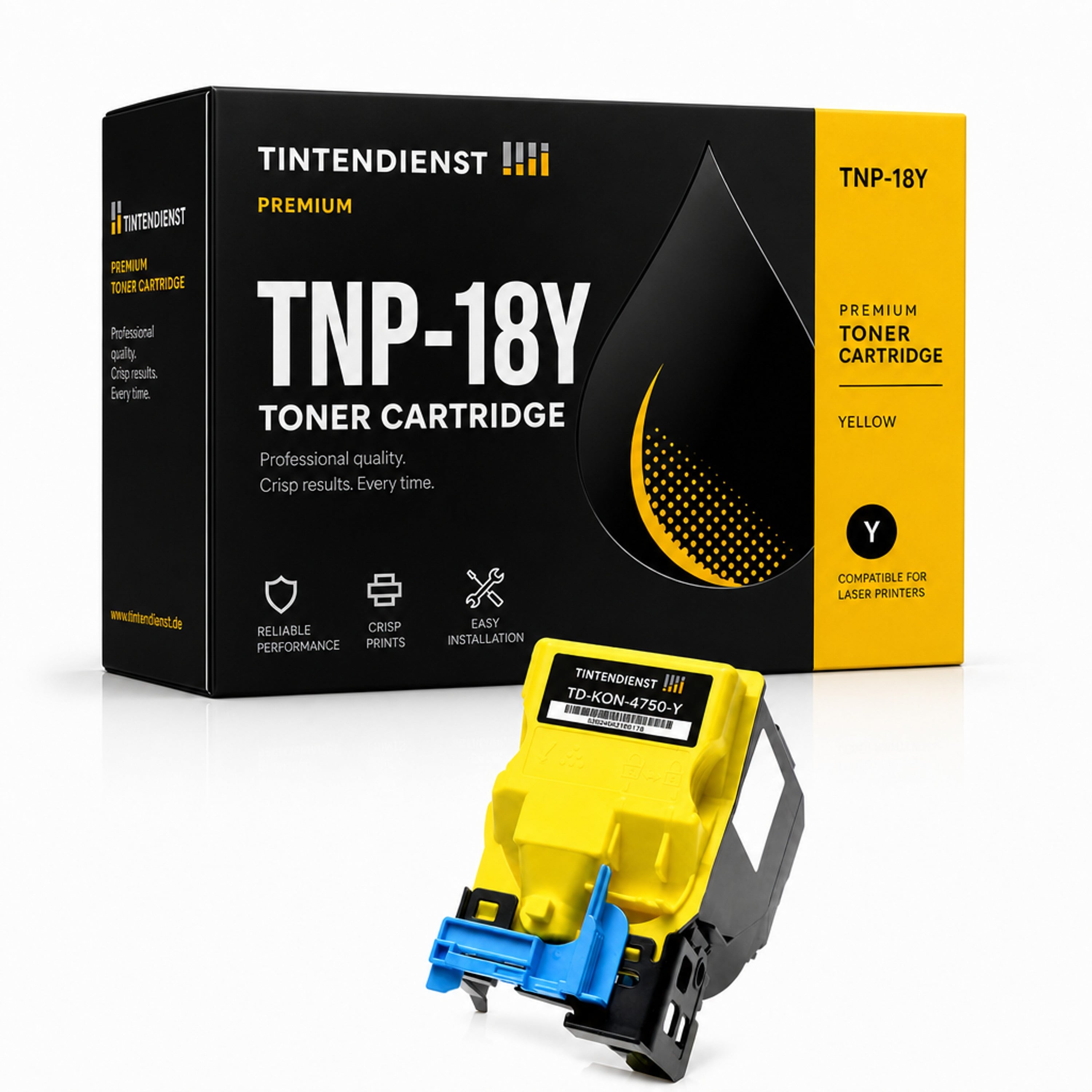 Toner kompatibel zu Konica Minolta TNP-18Y, gelb