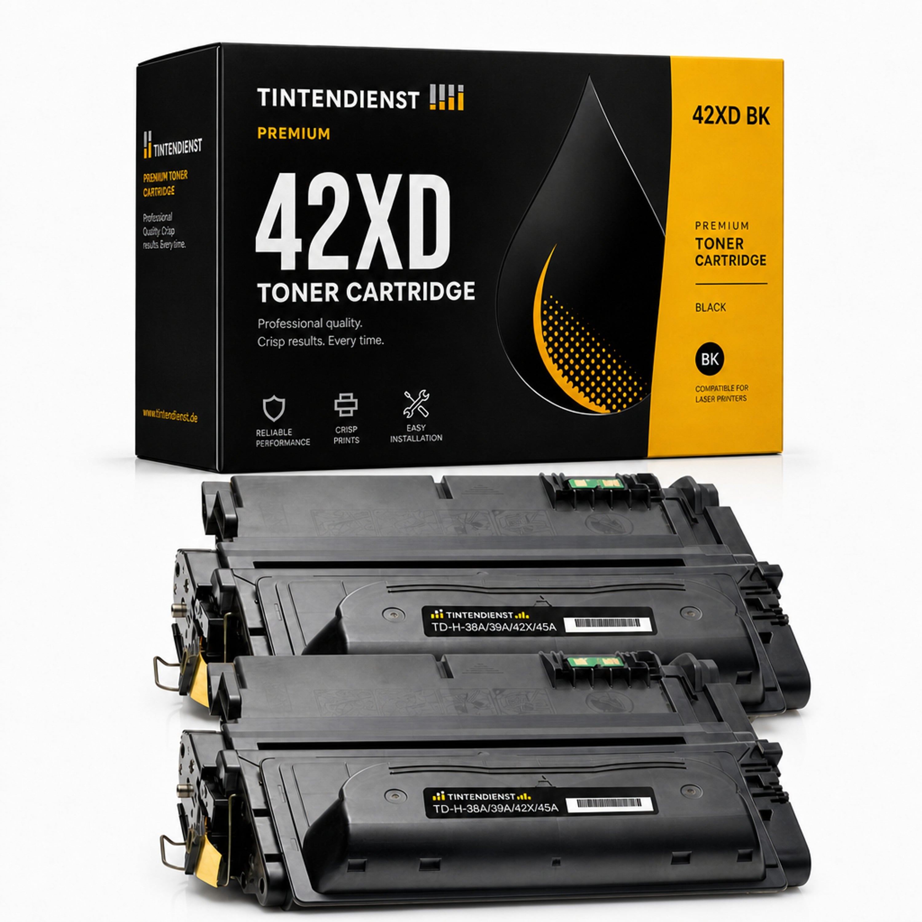 Set kompatibel zu HP 42XD, 2 Toner