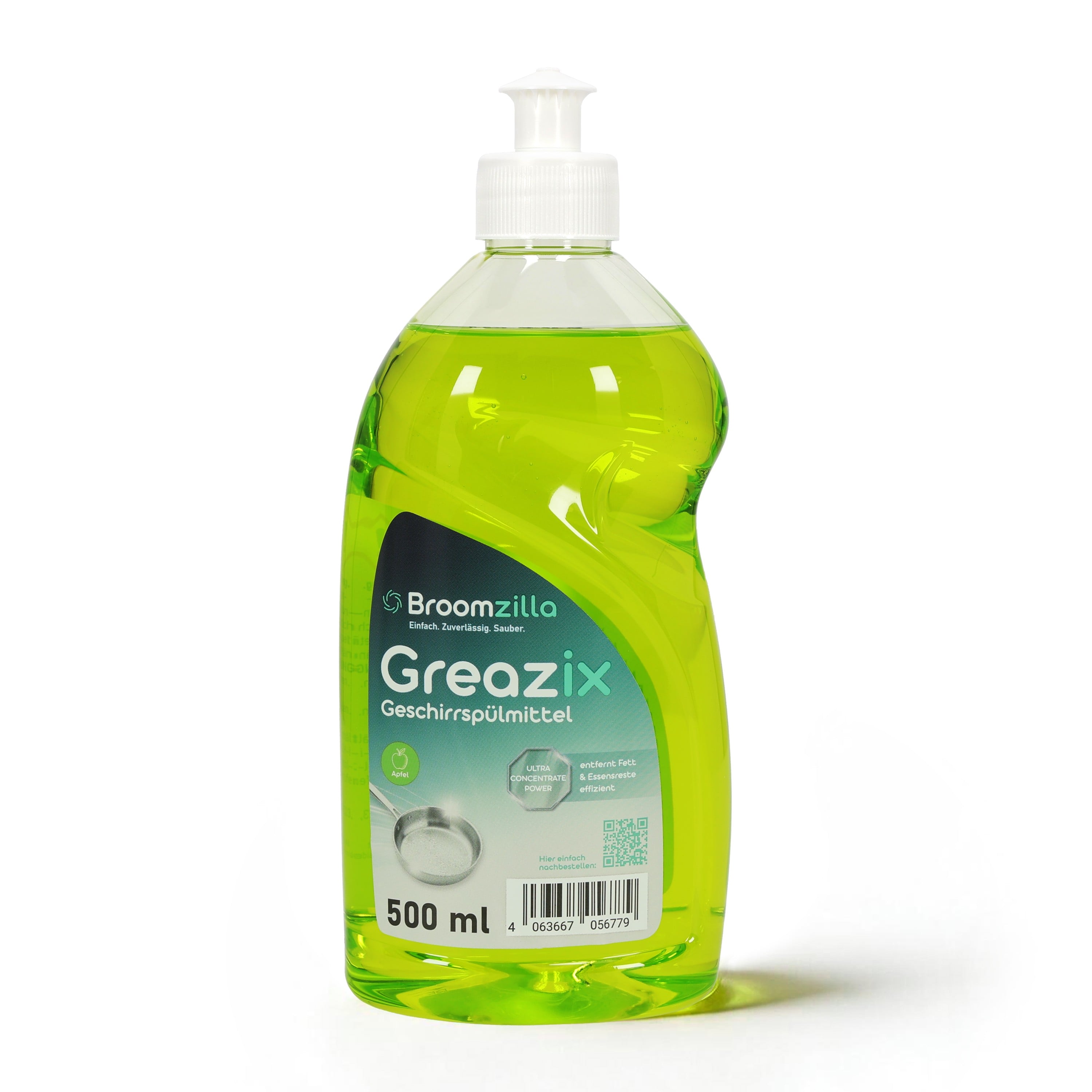 Broomzilla Geschirrspüler Flüssig Apfel 500 ml