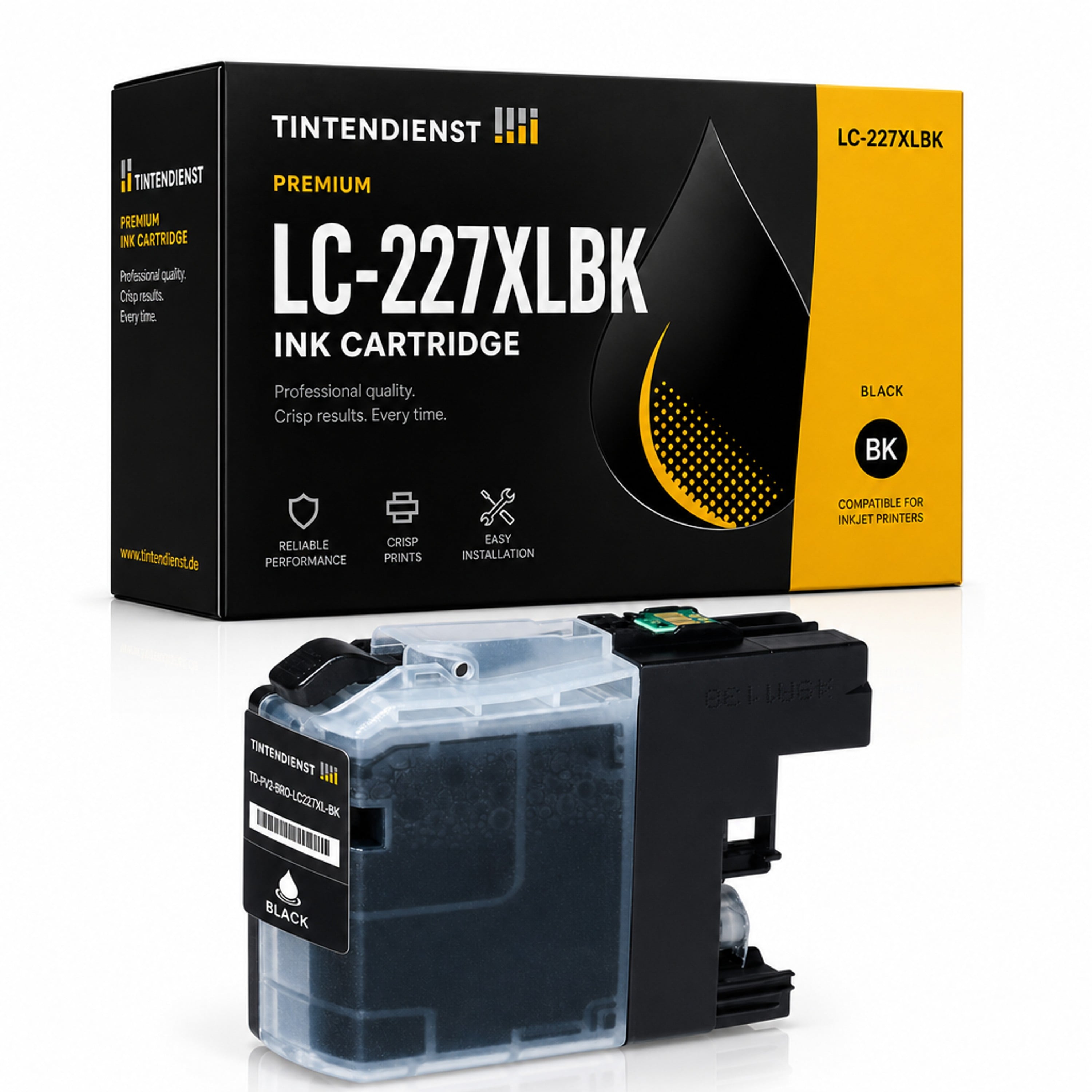 Druckerpatrone kompatibel zu Brother LC-227XLBK 3XL, schwarz