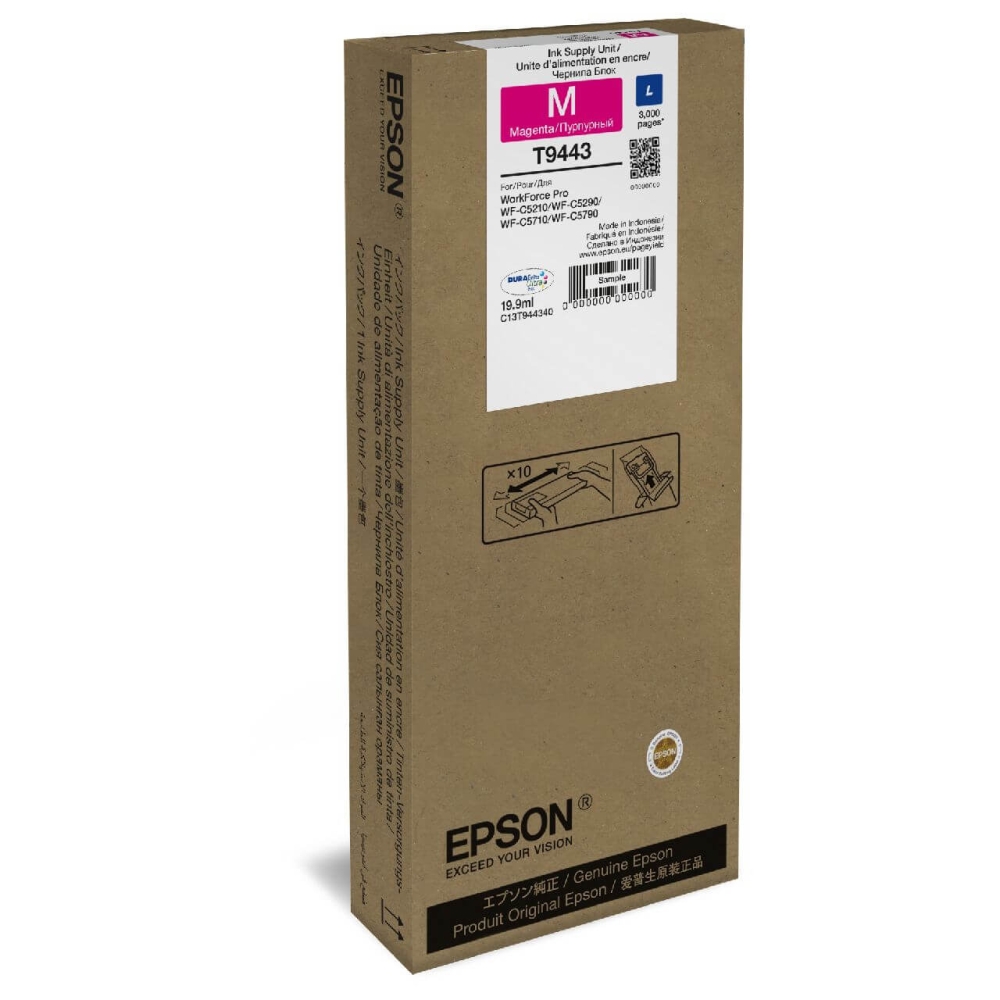 Original Epson Tintenpatrone C13T944340 / T9443 Magenta