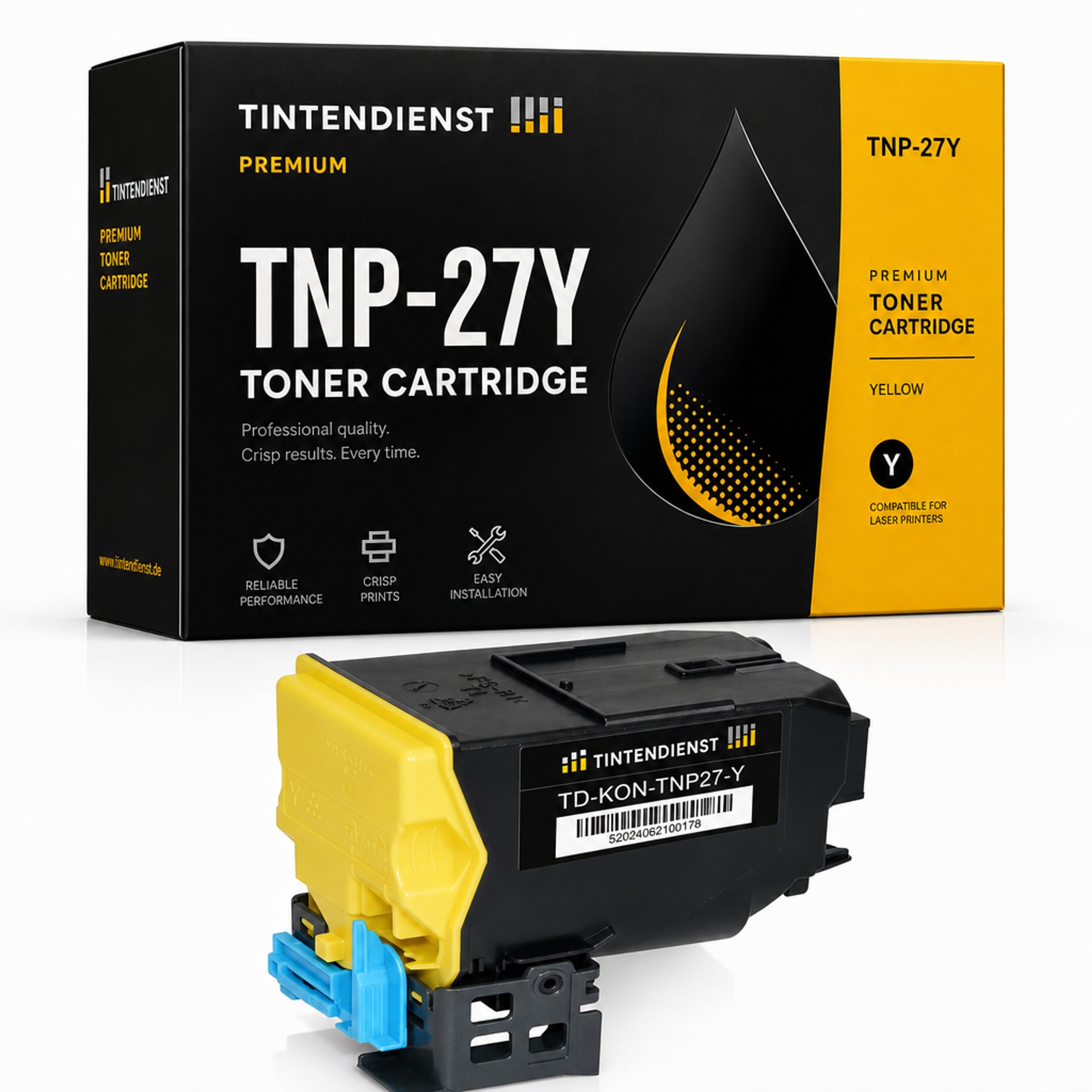 Toner kompatibel zu Konica Minolta TNP-27Y, gelb