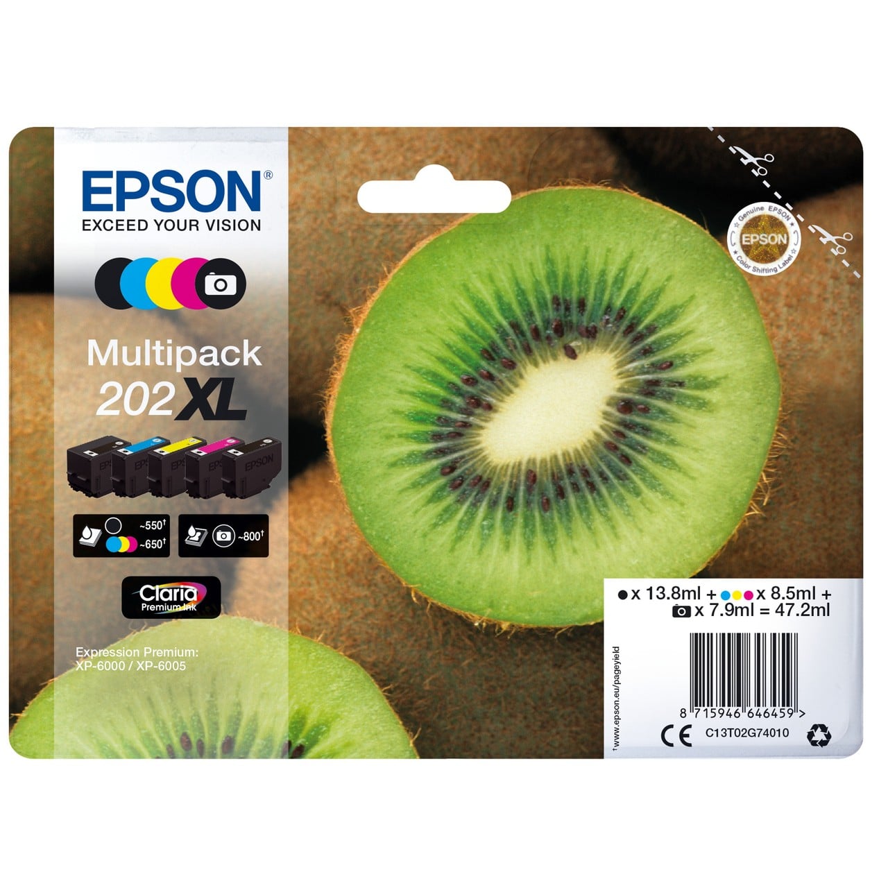 Original Multipack Epson C13T02G74010