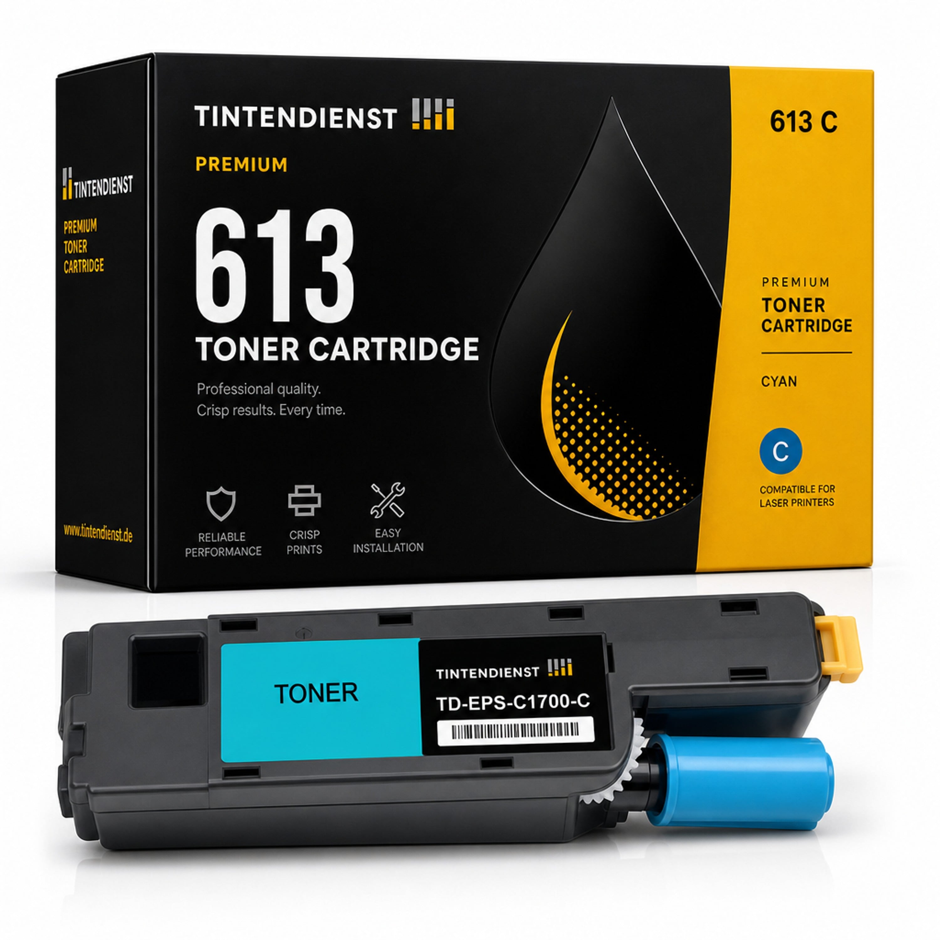 Toner kompatibel zu Epson 613, cyan