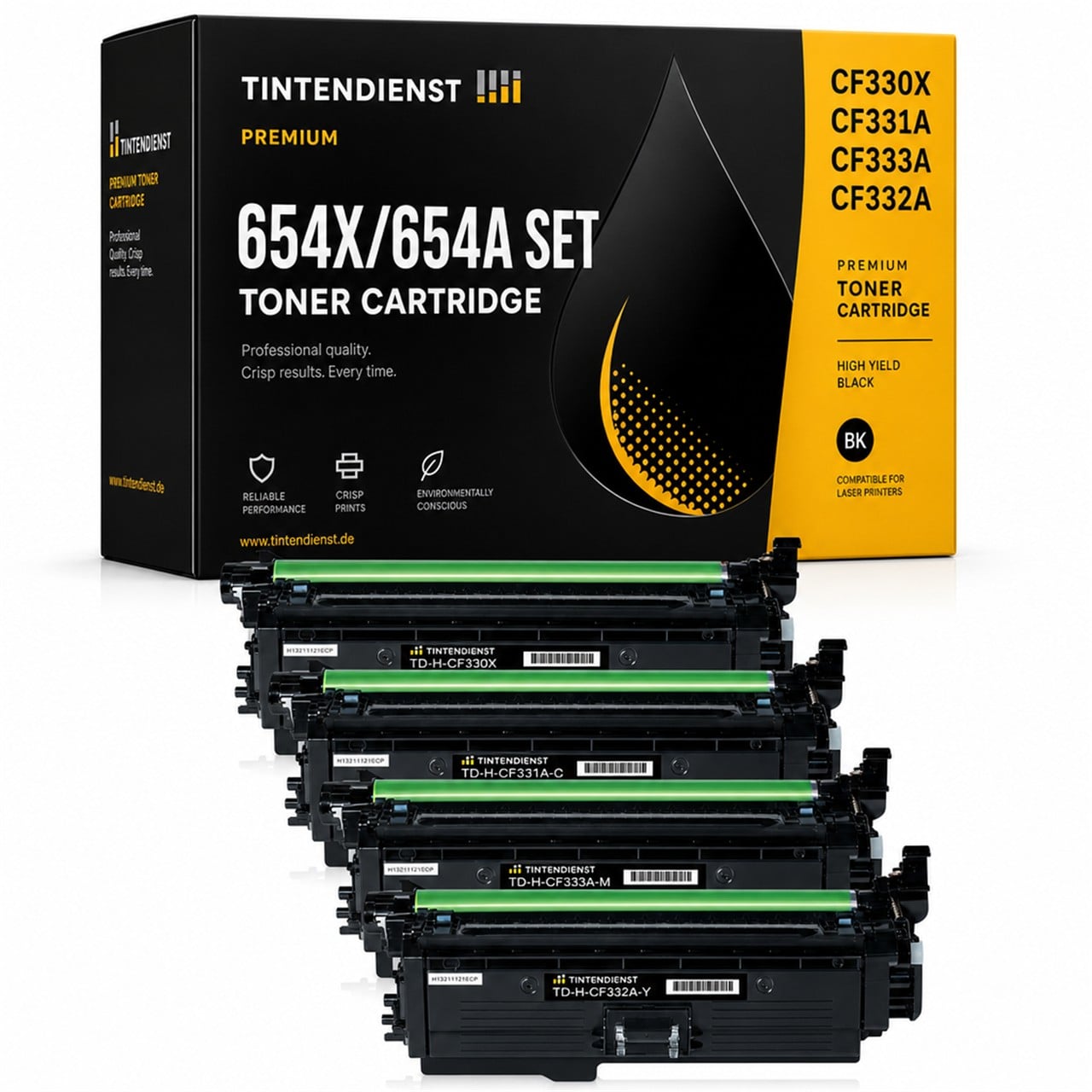 Set kompatibel zu HP CF330X, 4 Toner