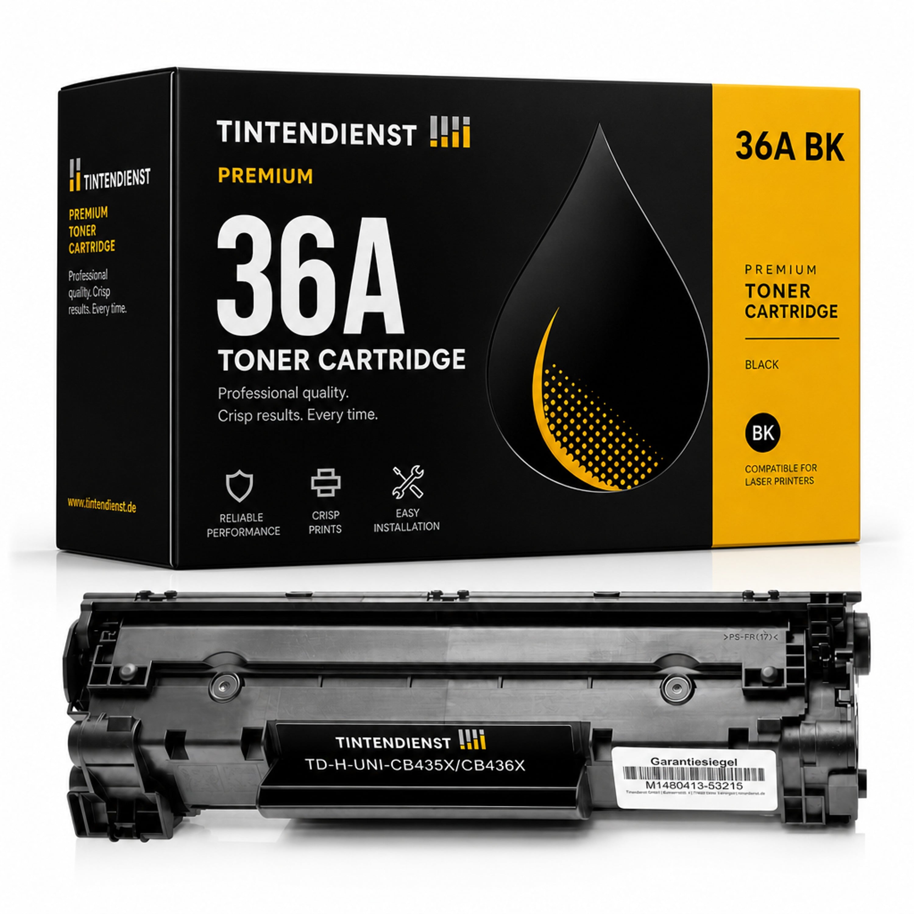 Toner kompatibel zu HP 36A XL, schwarz