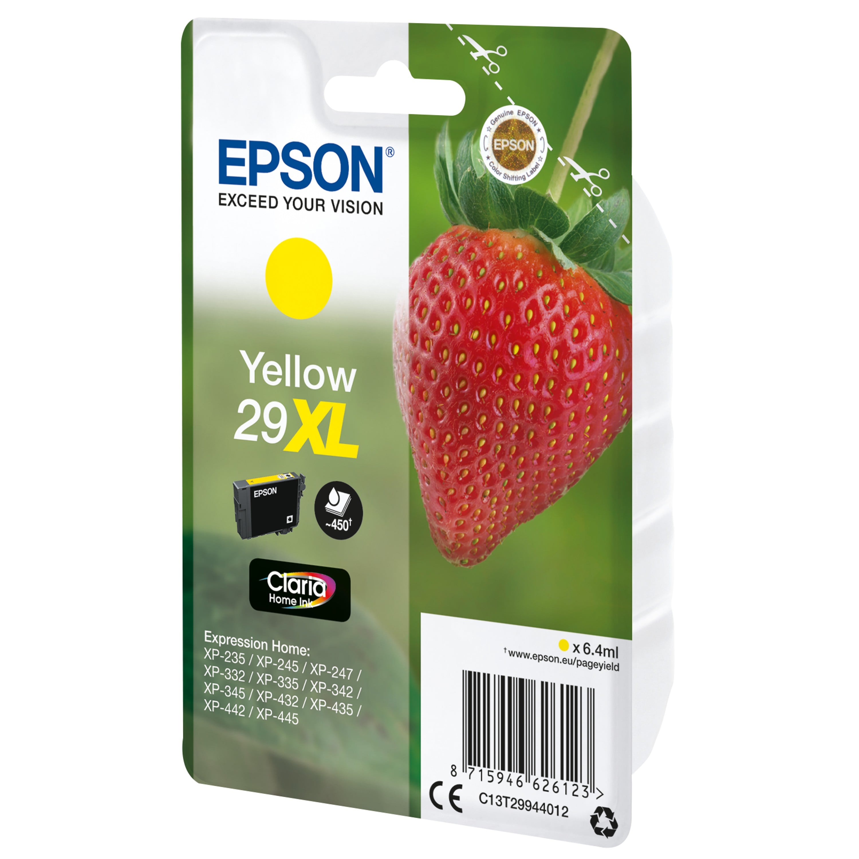 Original Epson 29XL Druckerpatrone, gelb