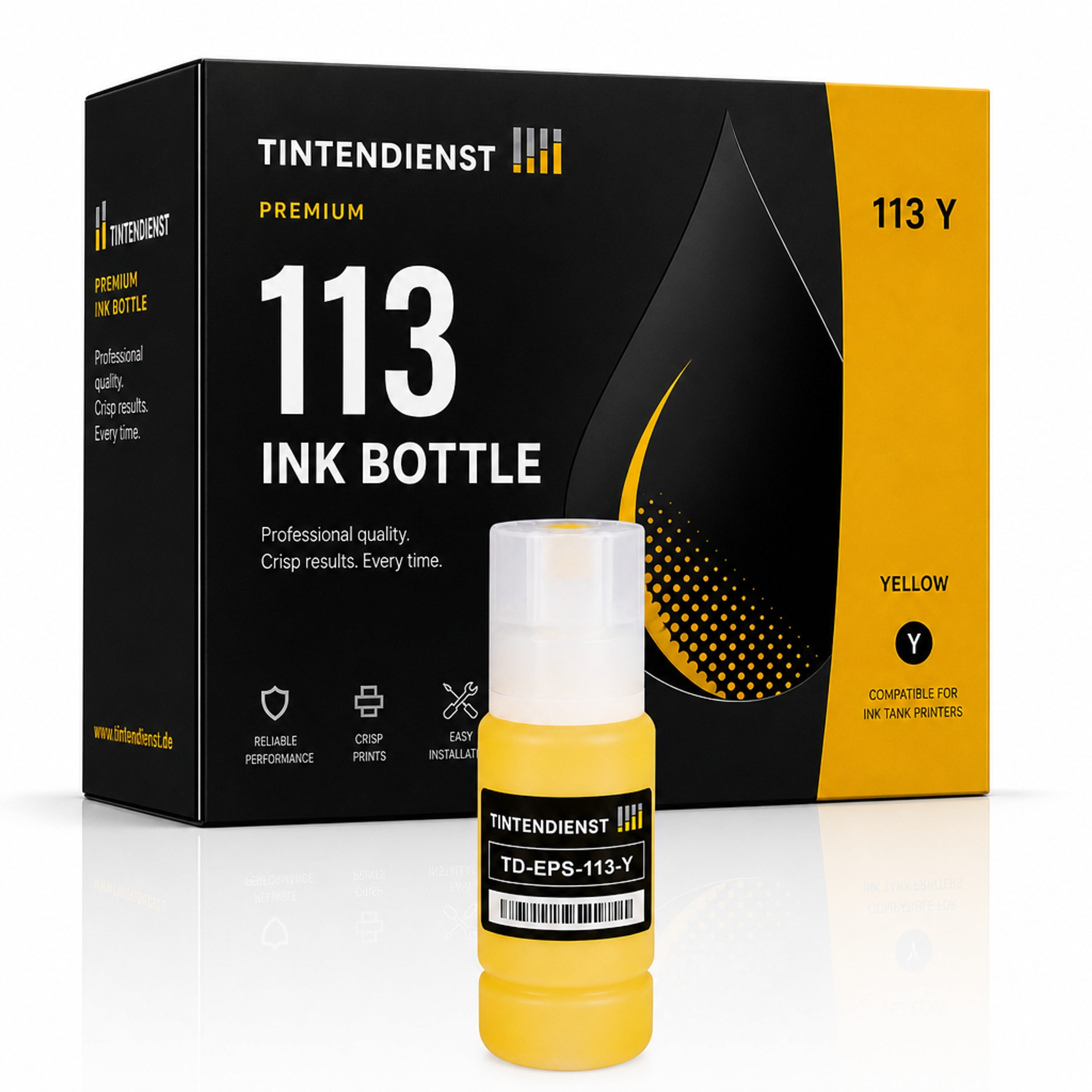 Tintentank kompatibel zu Epson 113, gelb