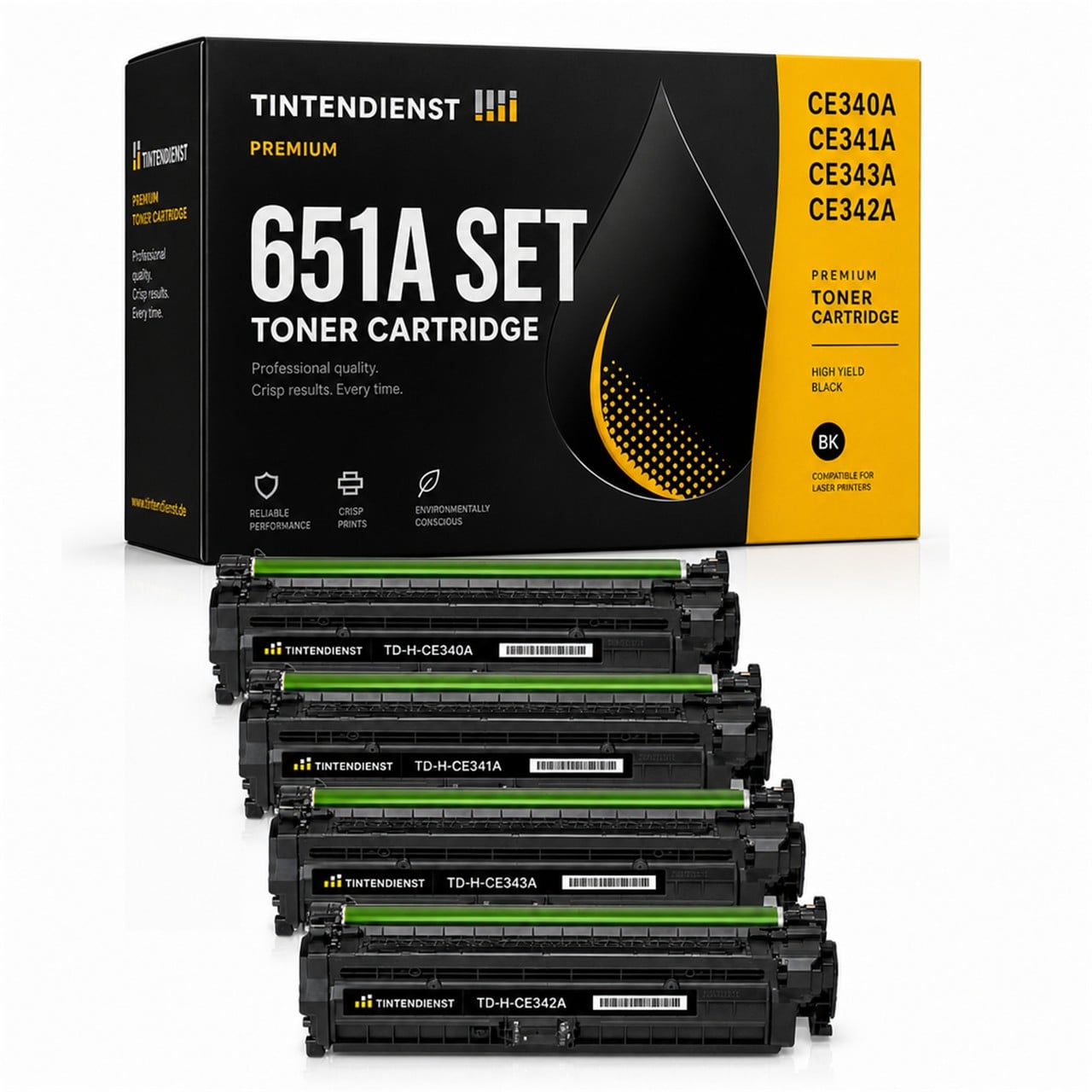 Tintendienst Set 4 Toner HP CE340A-CE343A 1xbk 1xcmy