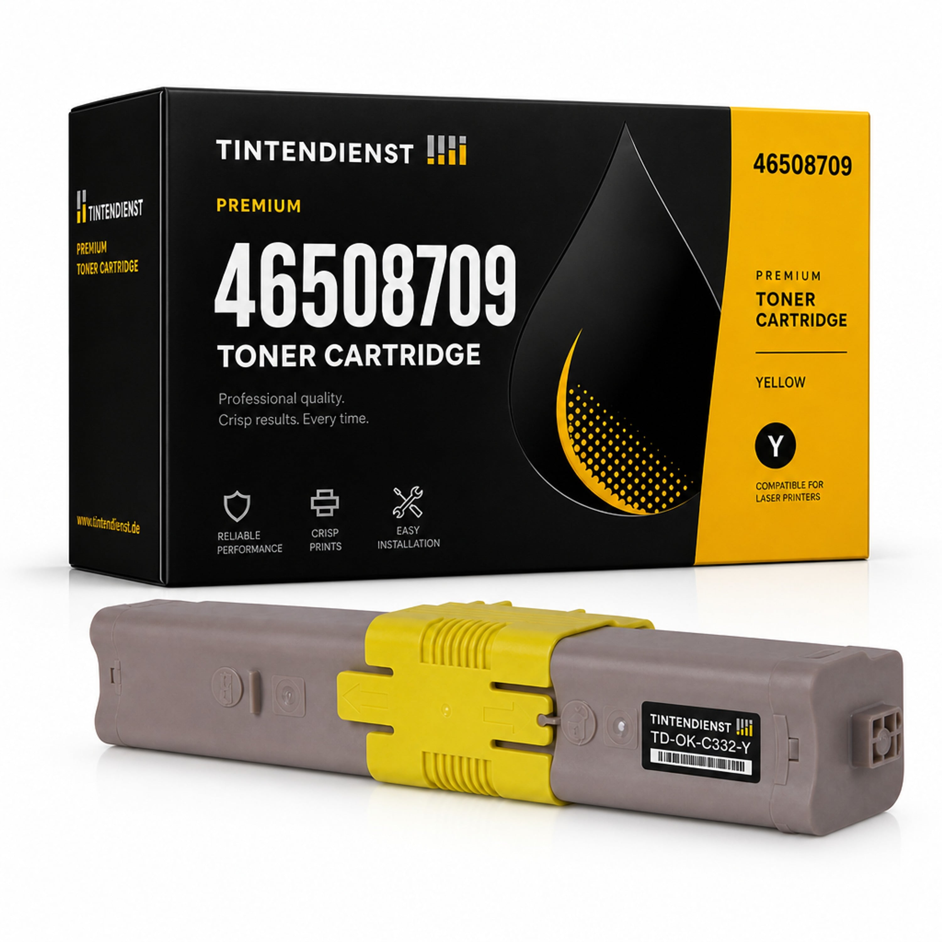 Toner kompatibel zu OKI 46508709, gelb