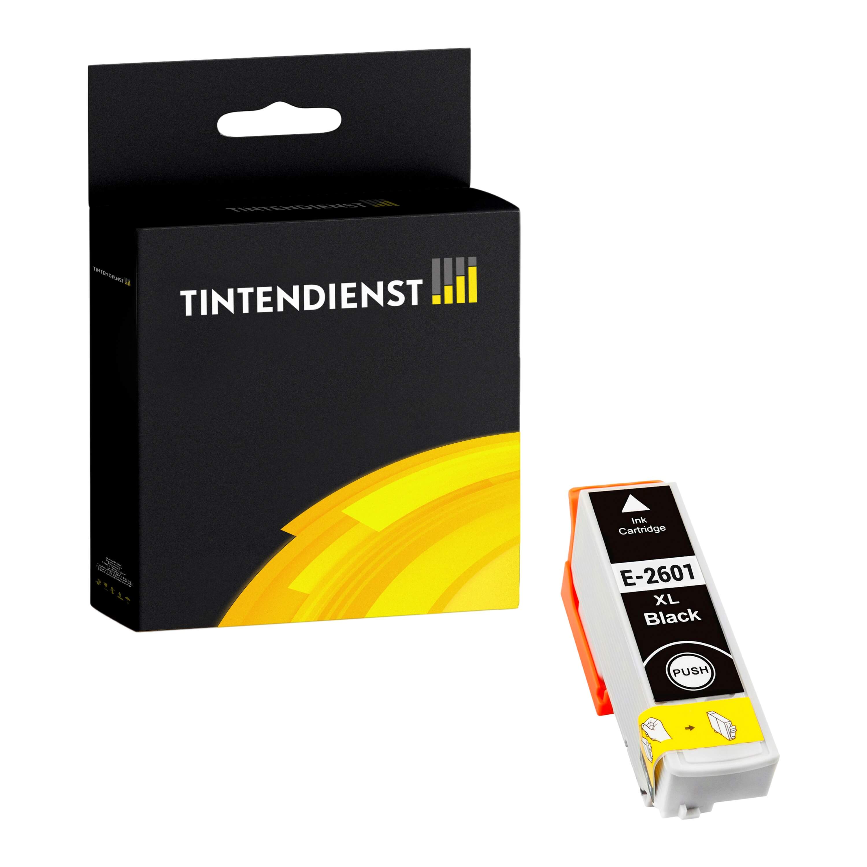 Tintendienst kompatibel für Epson Tintenpatrone C13T26014010 / 26 Schwarz