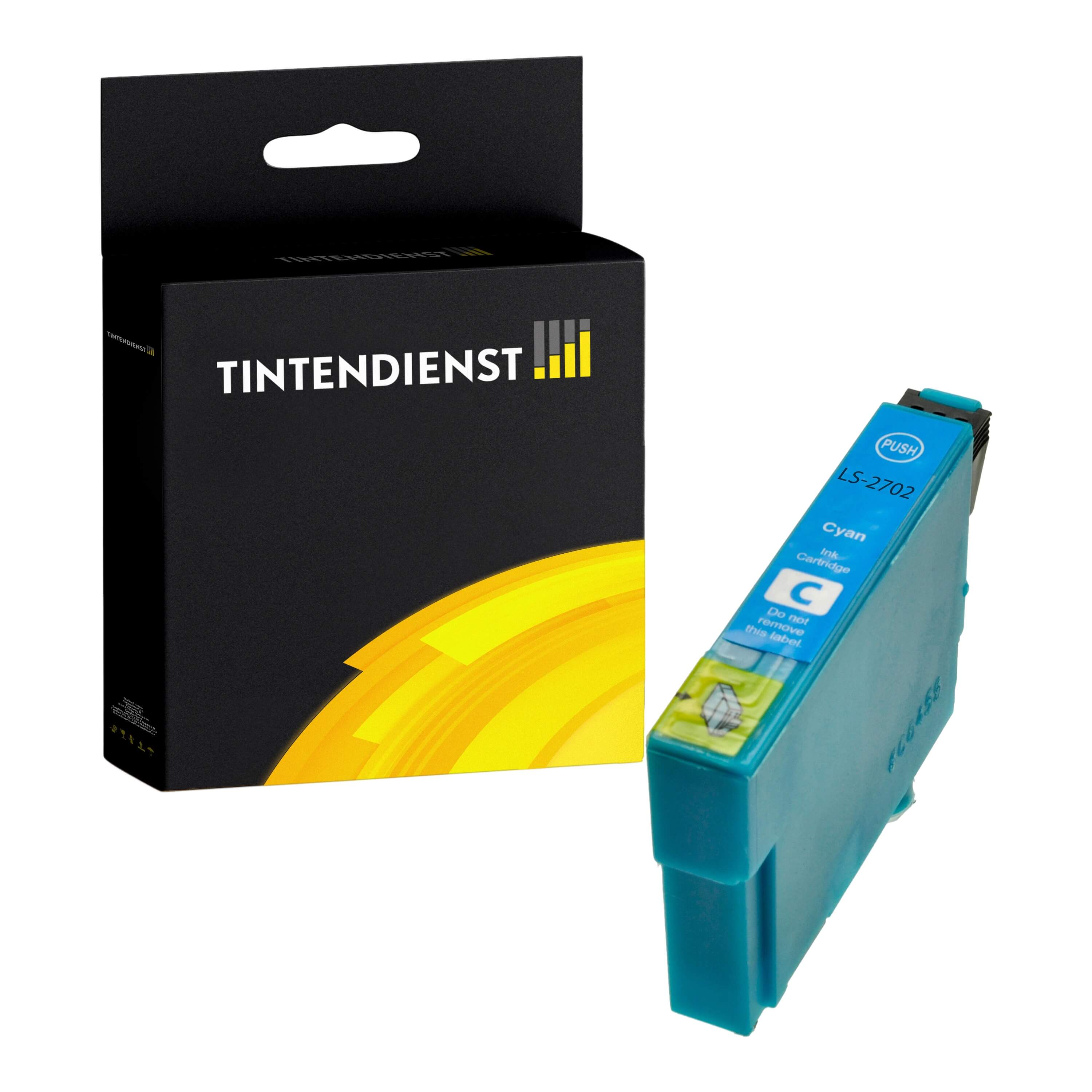 Tintendienst kompatibel für Epson Tintenpatrone C13T27024010 / 27 Cyan