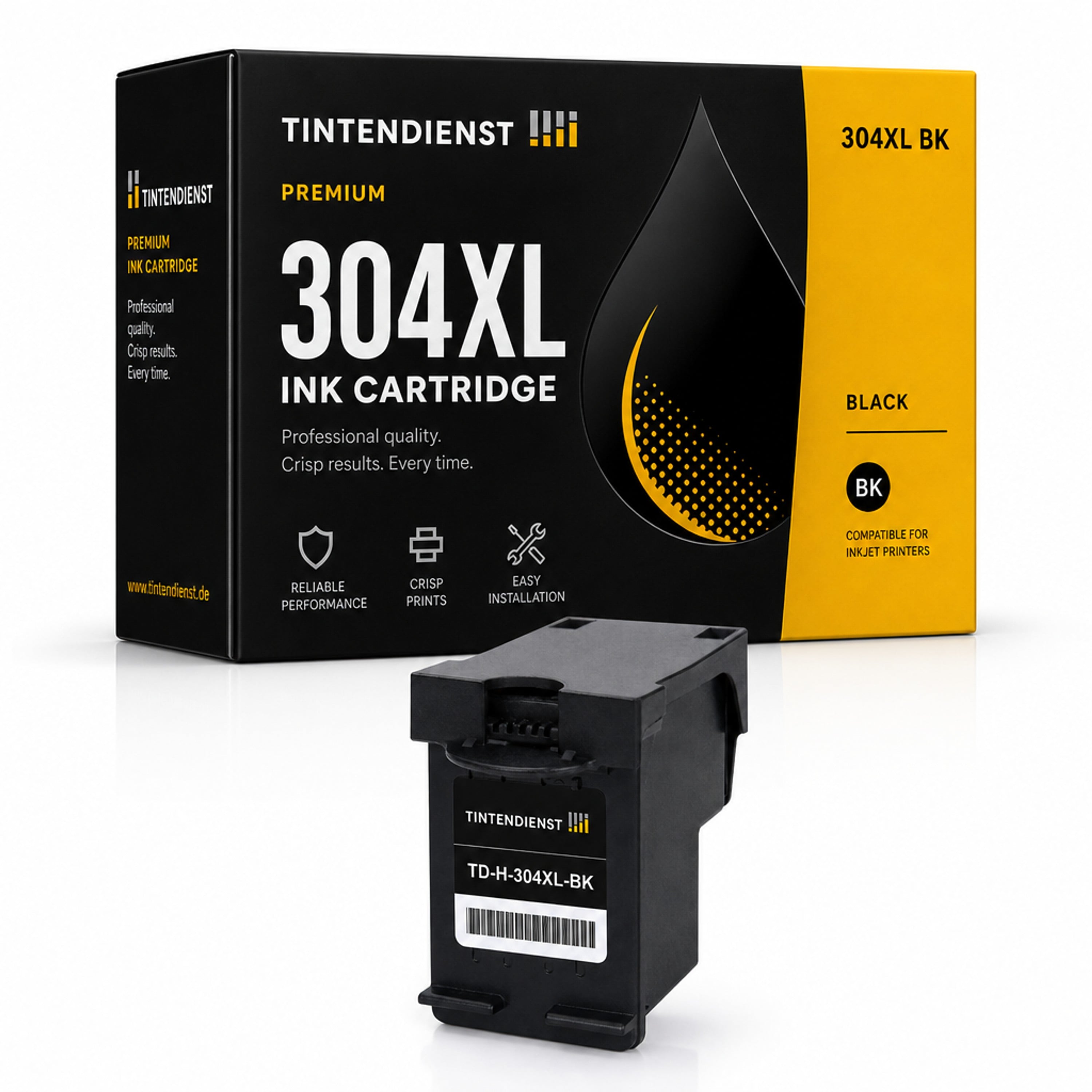 Druckerpatrone kompatibel zu HP 304XL, schwarz