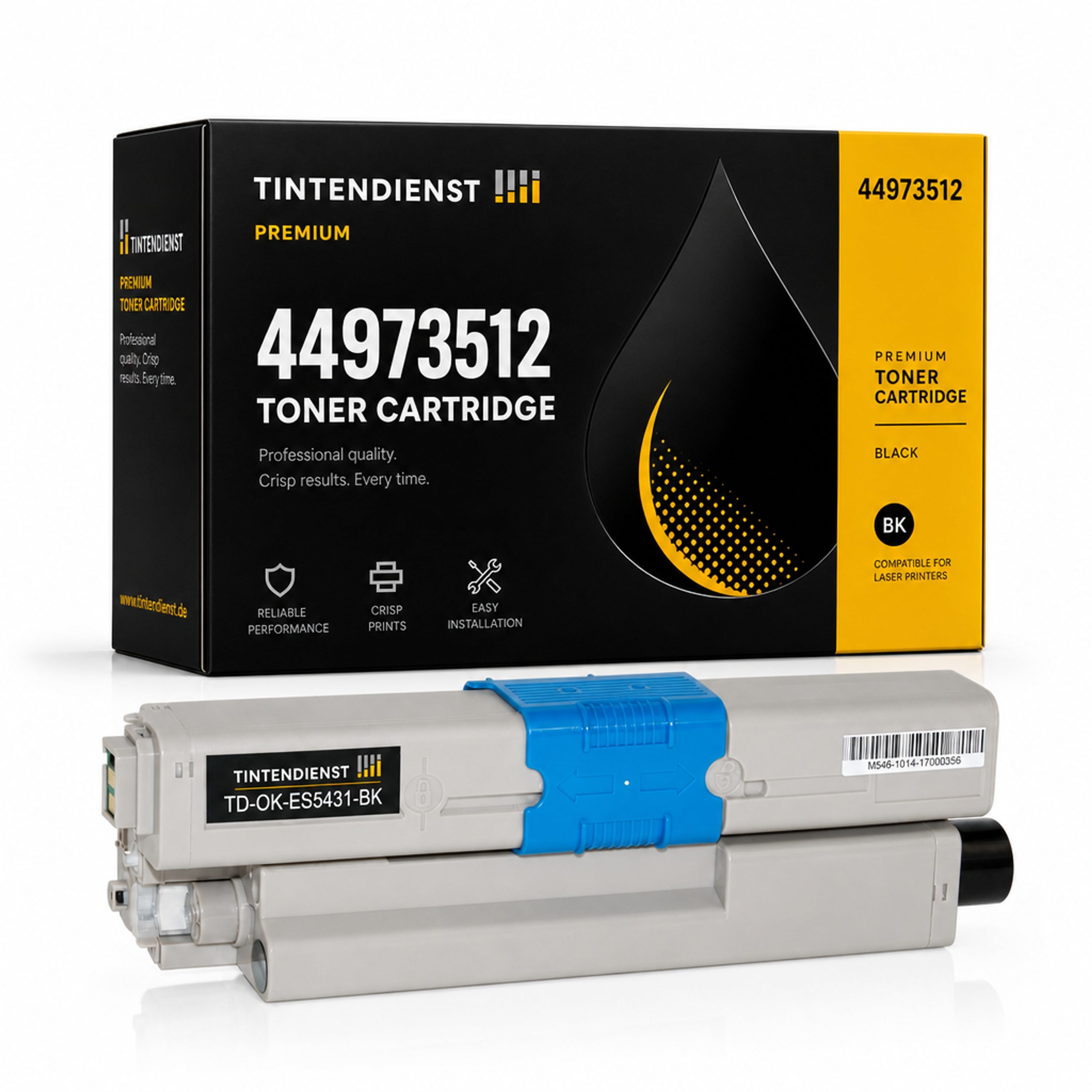 Toner kompatibel zu OKI 44973512, schwarz