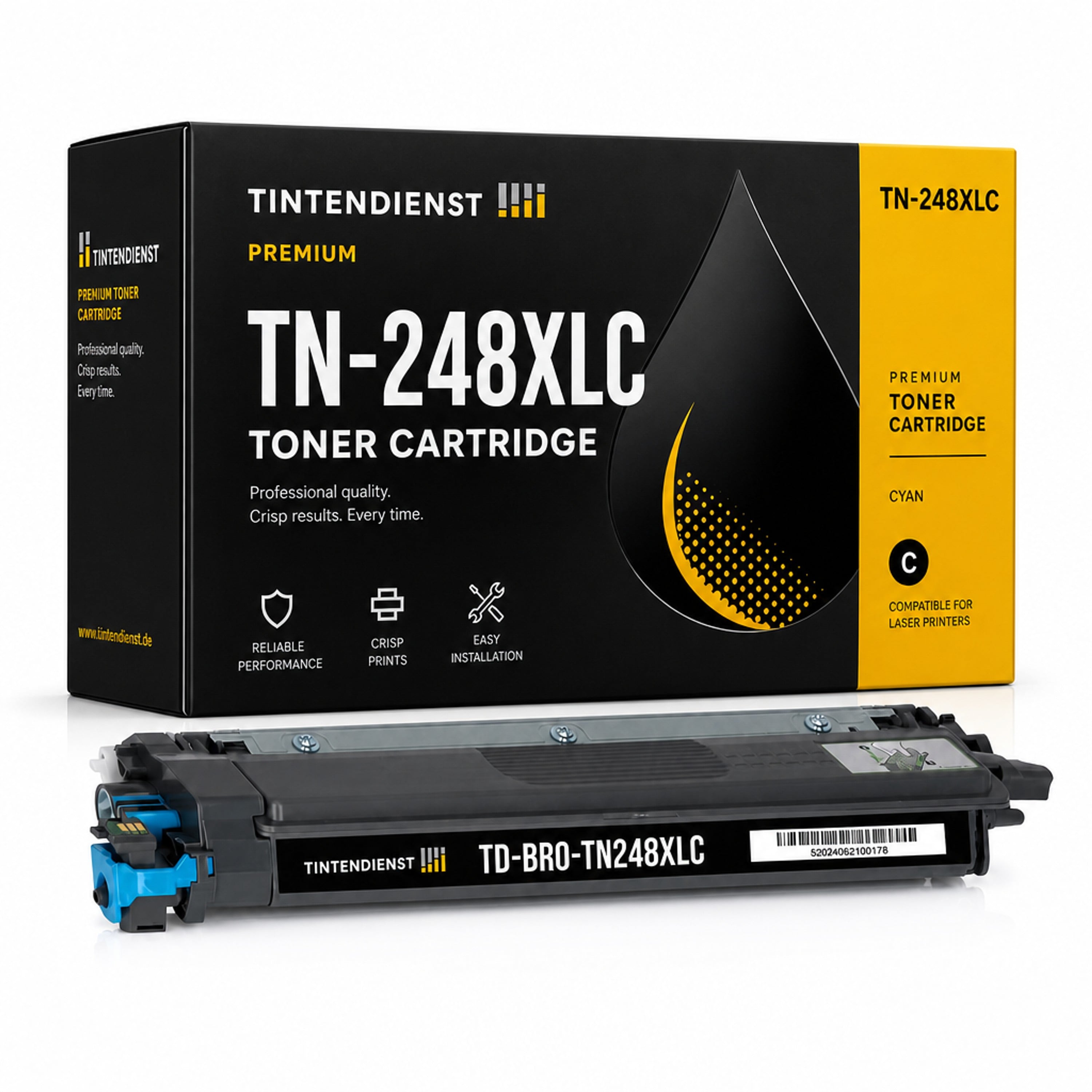 Toner kompatibel zu Brother TN-248XLC, cyan