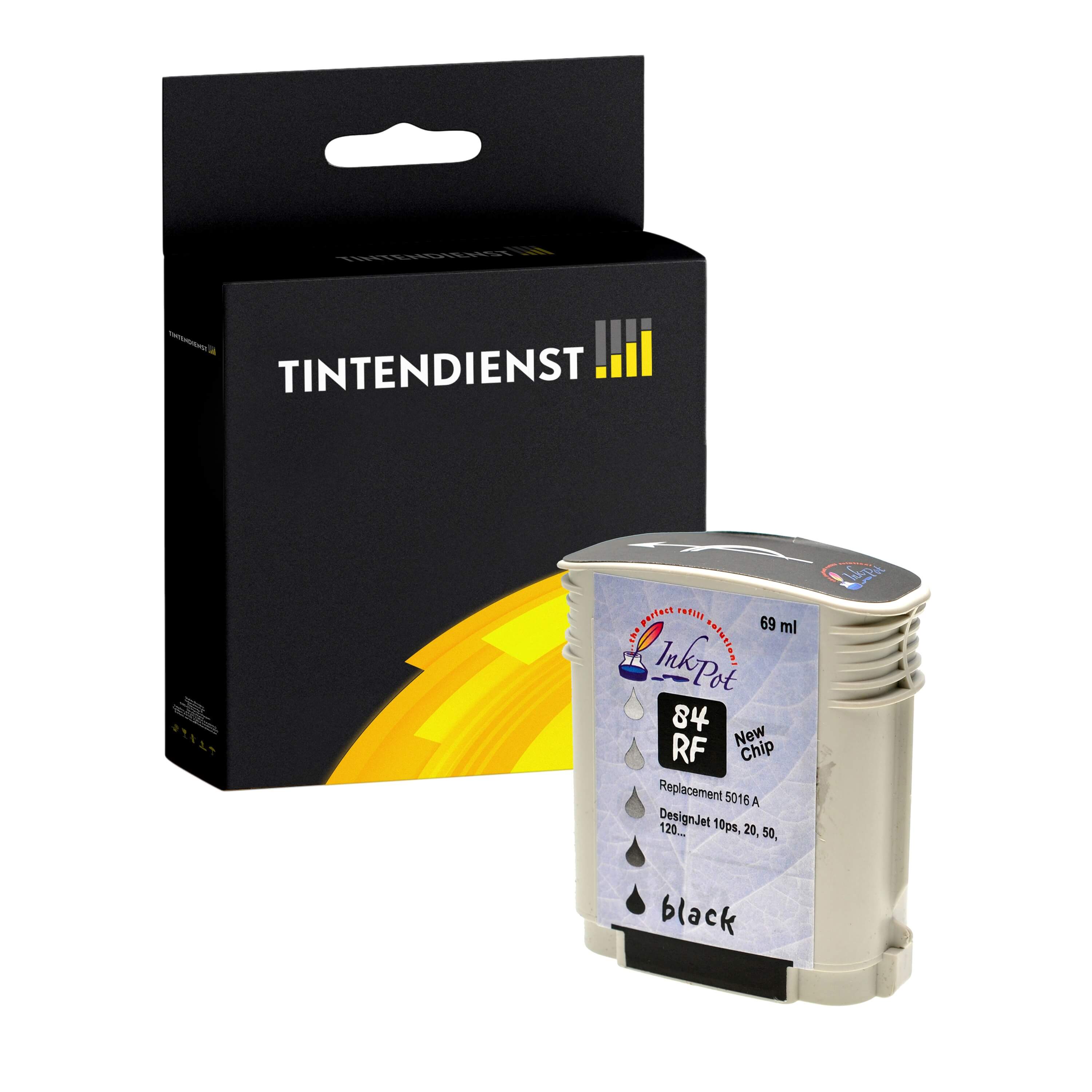 Druckerpatrone kompatibel zu HP 84, schwarz