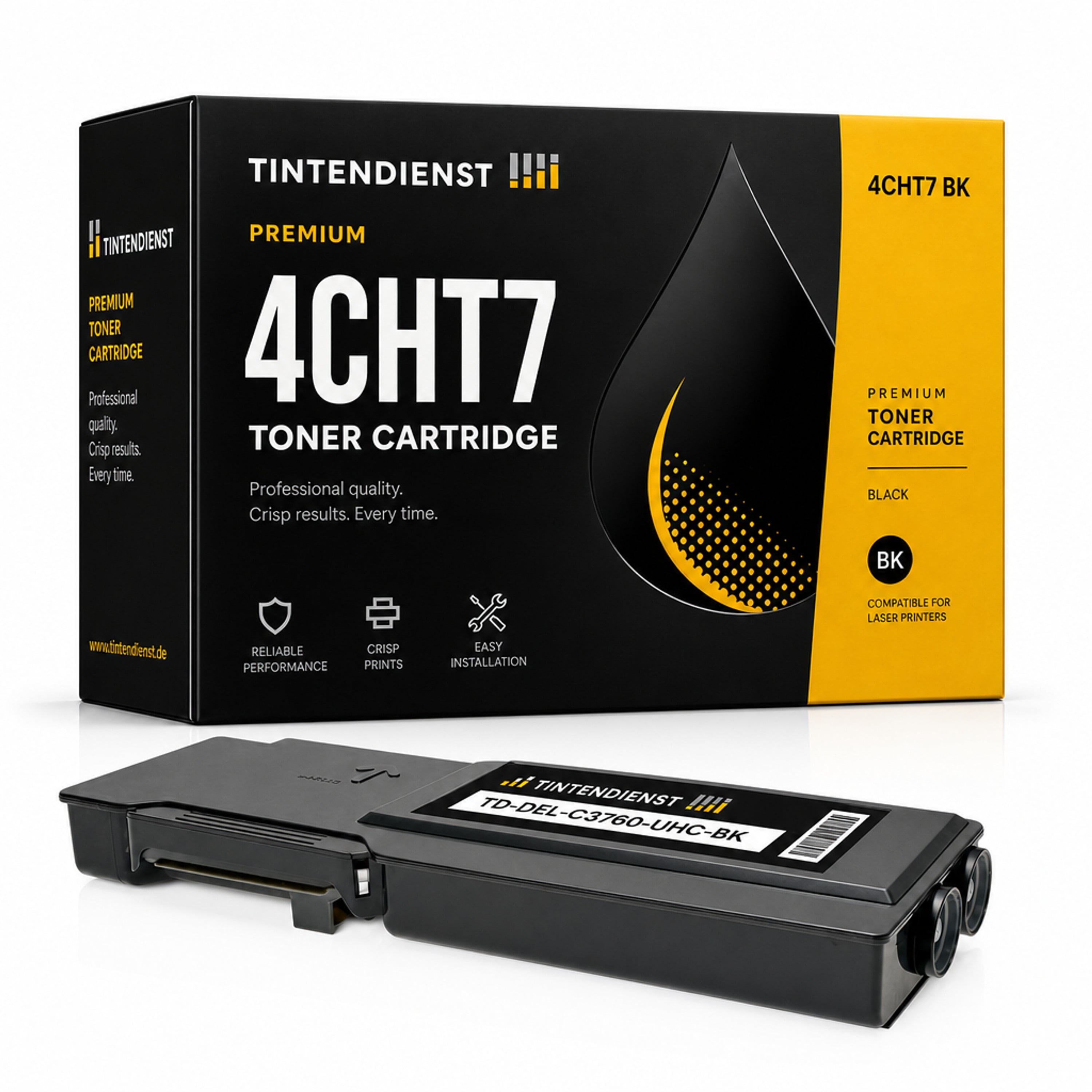 Toner kompatibel zu Dell 4CHT7, schwarz