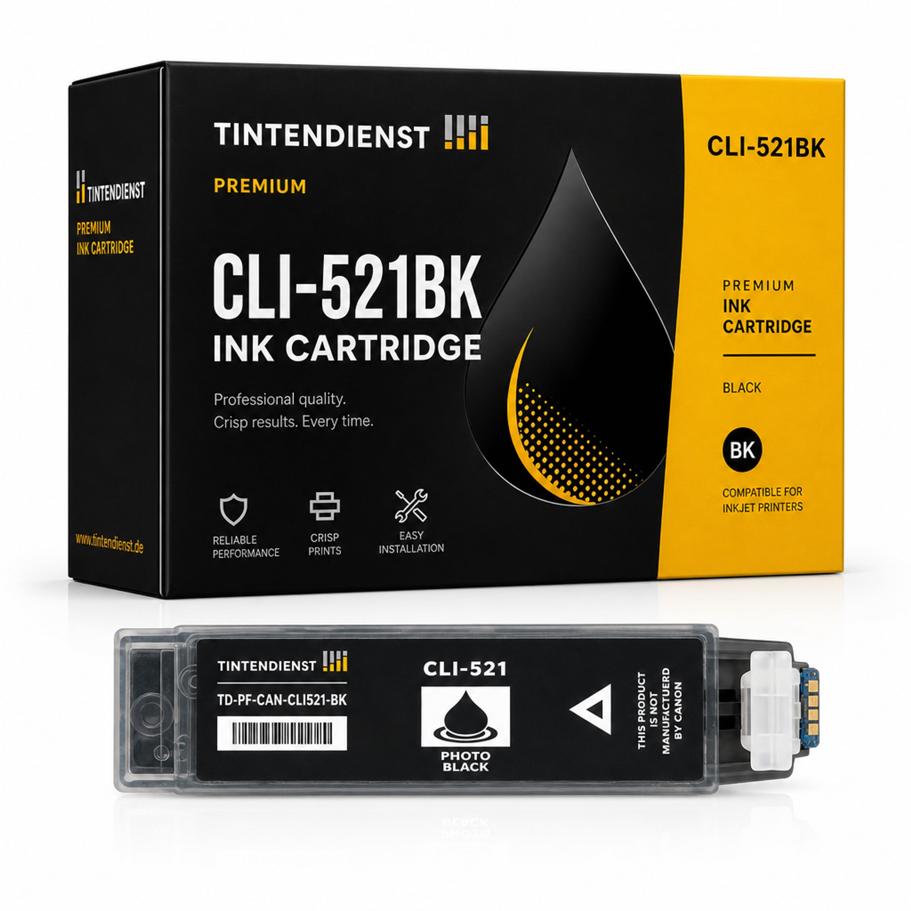 Druckerpatrone kompatibel zu Canon CLI-521BK, photo schwarz