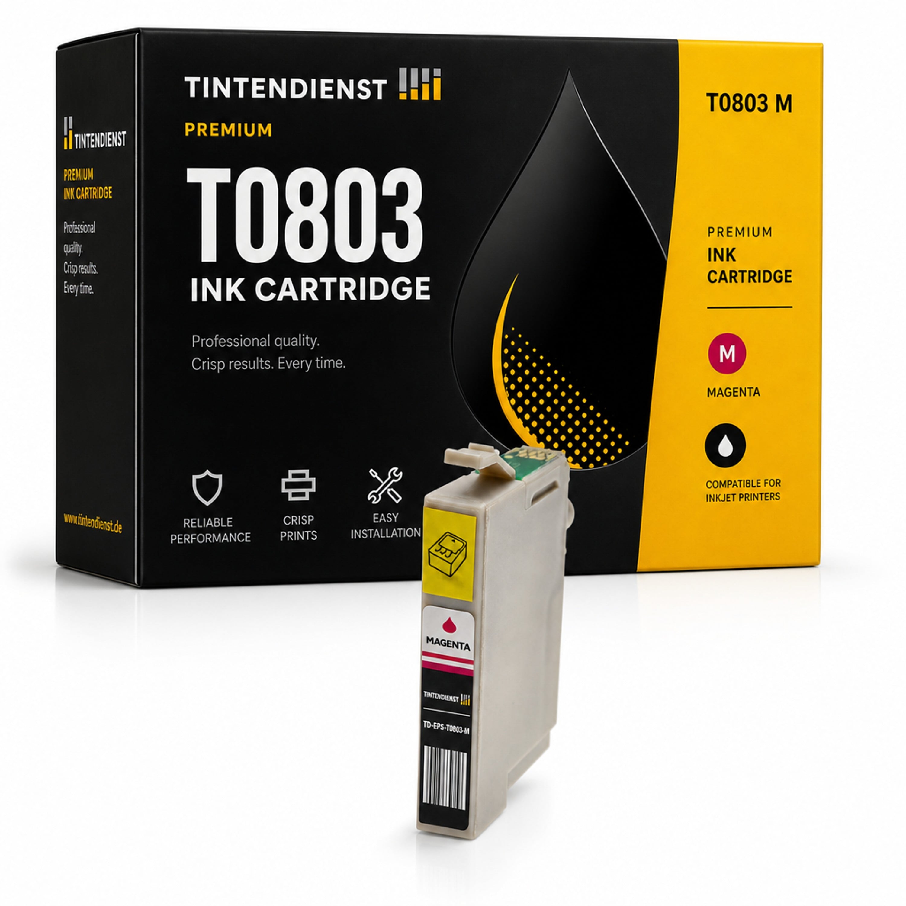 Druckerpatrone kompatibel zu Epson T0803, magenta