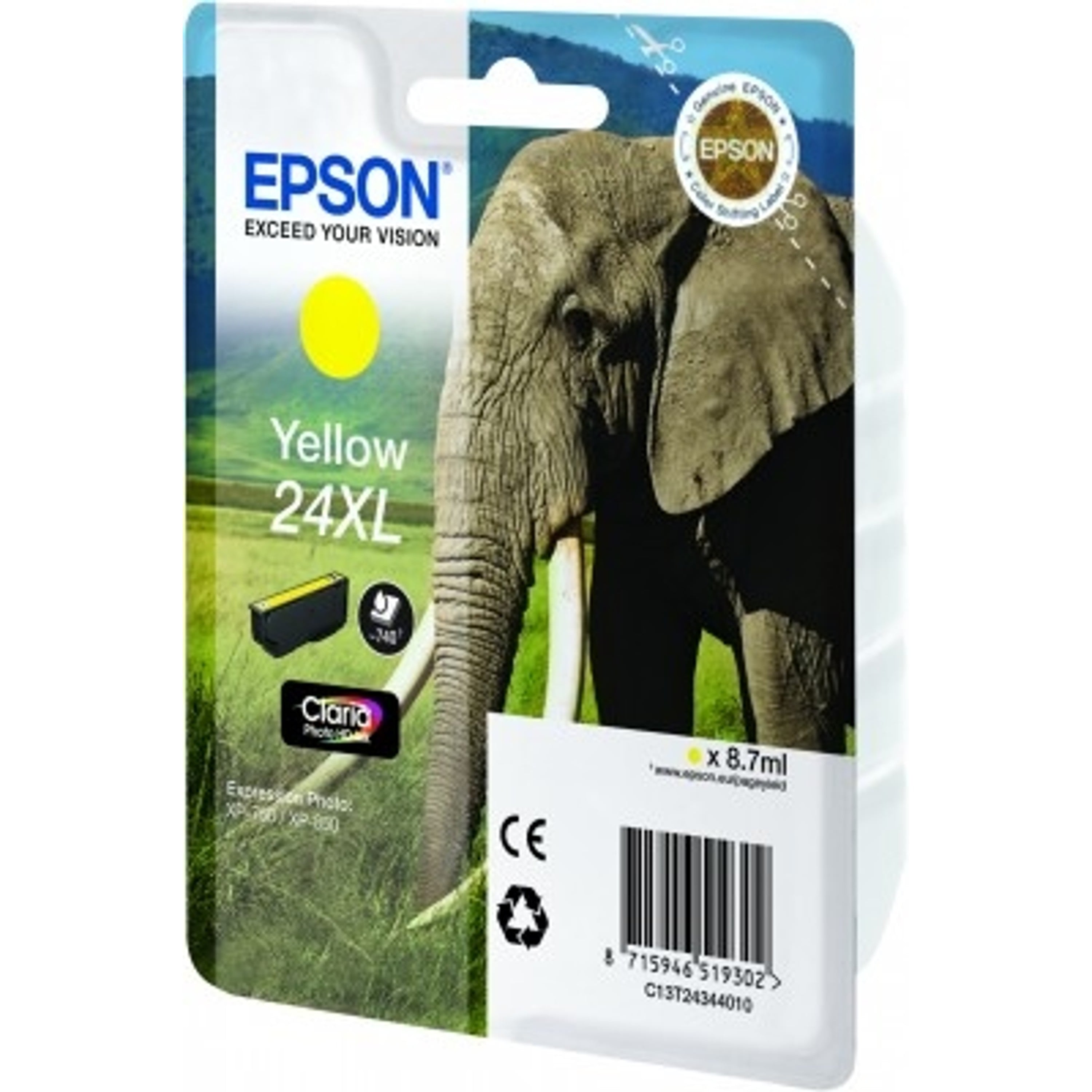 Epson 24XL Druckerpatrone (C13T24344010) gelb XL – Original Epson