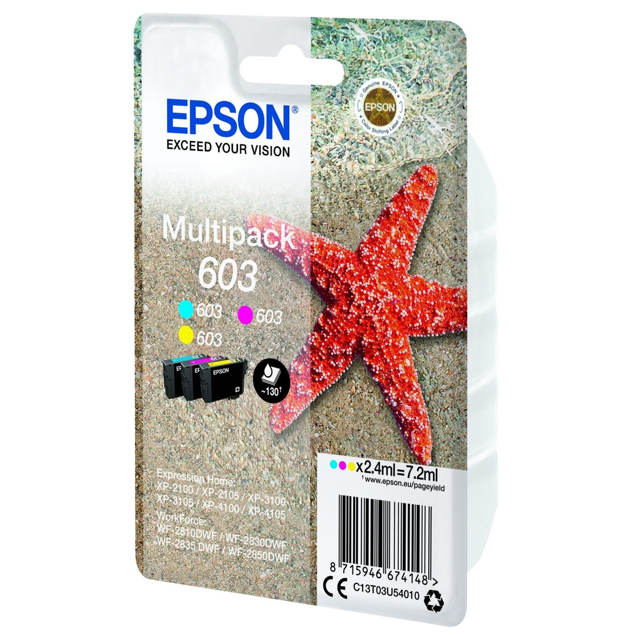 Original Multipack Epson C13T03U54010