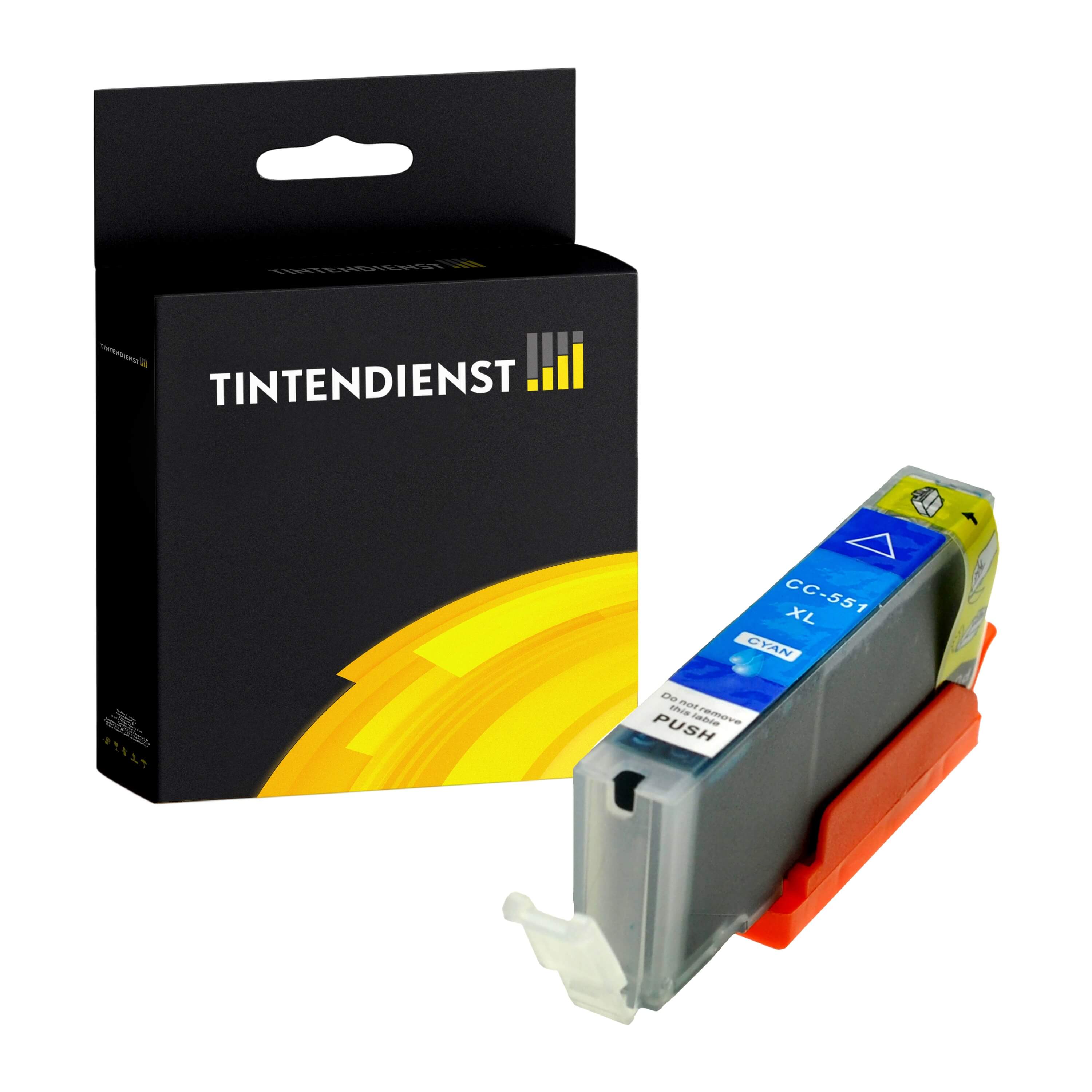 Tintendienst kompatibel für Canon Tintenpatrone 6444B001 / CLI-551CXL Cyan [XL Füllmenge]