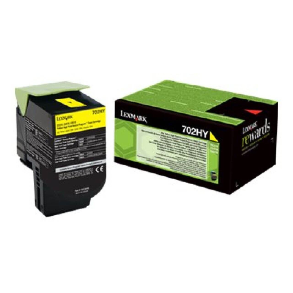 Original Lexmark Toner 70C2HY0/702HY Gelb