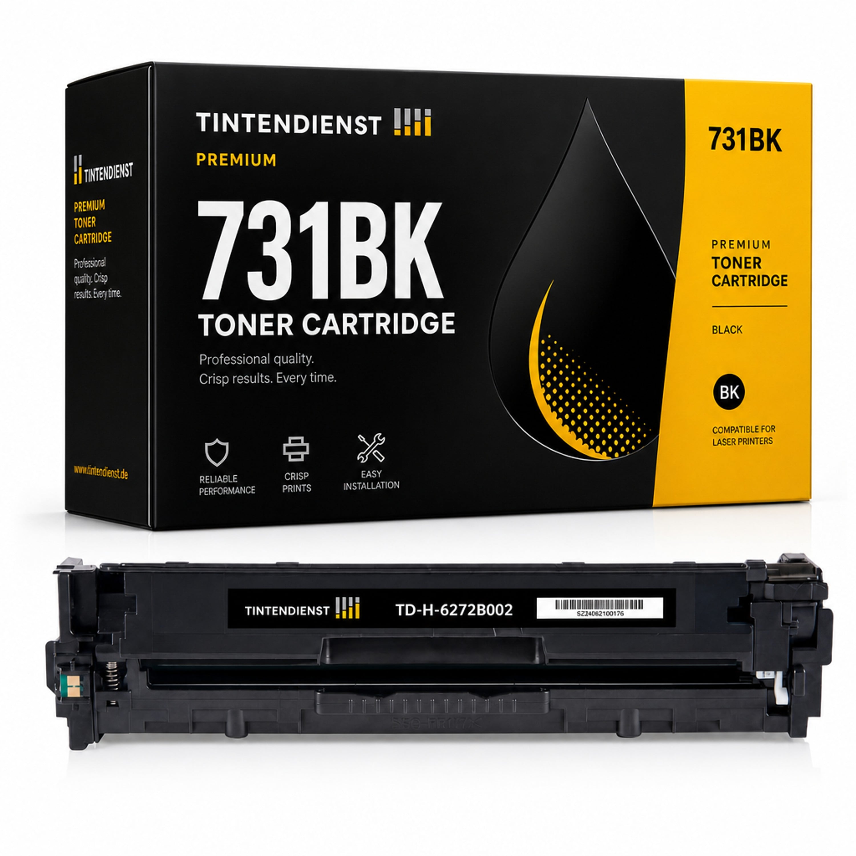 Toner kompatibel zu Canon 731BK, schwarz