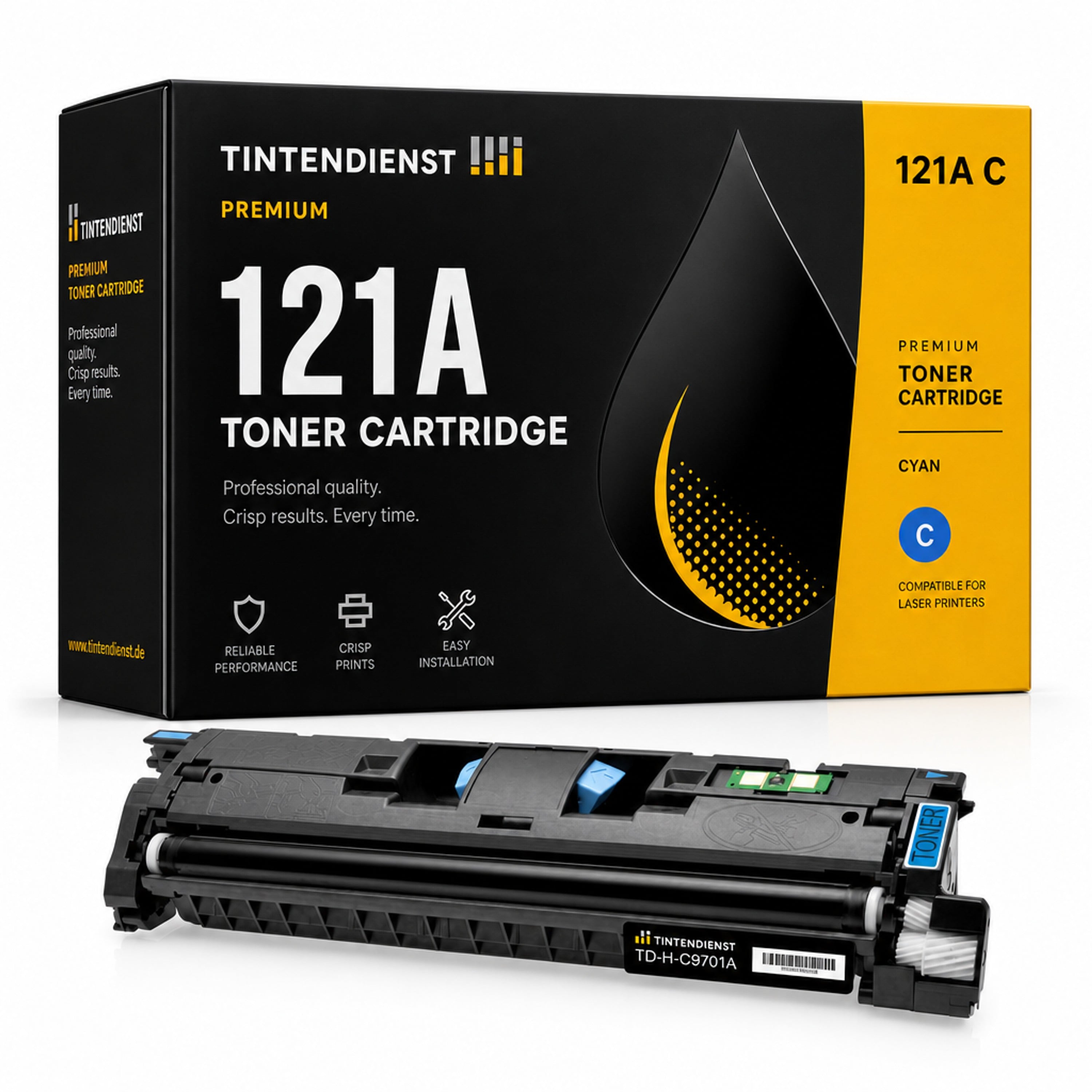 Toner kompatibel zu HP 121A, cyan