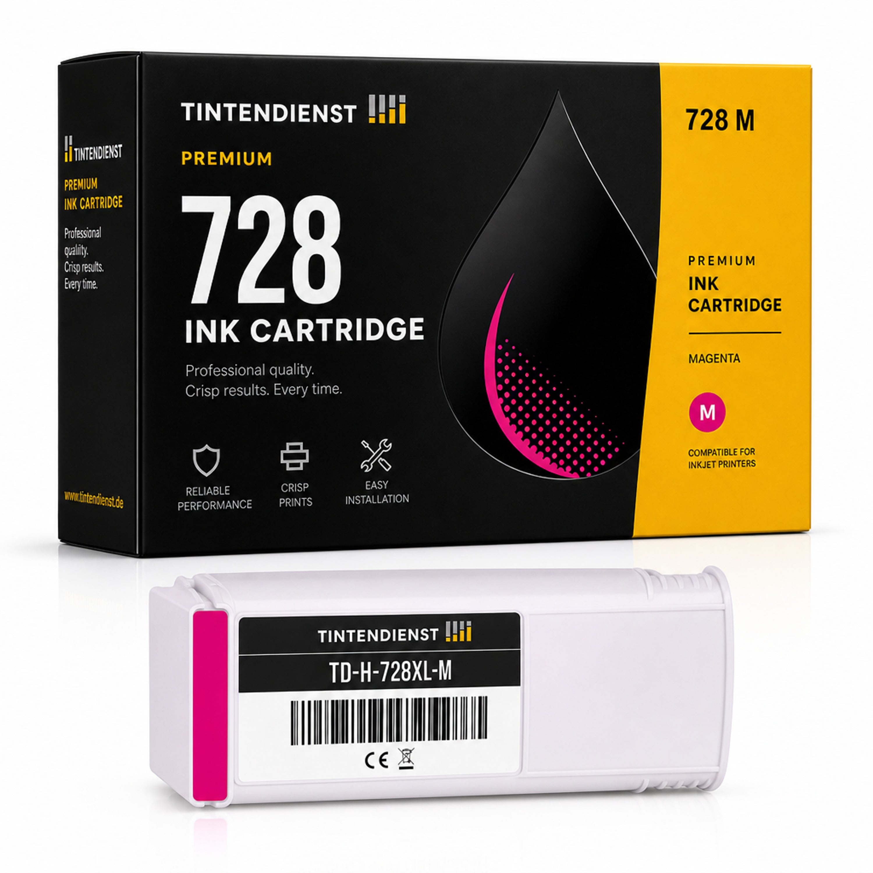 Druckerpatrone kompatibel zu HP 728, magenta