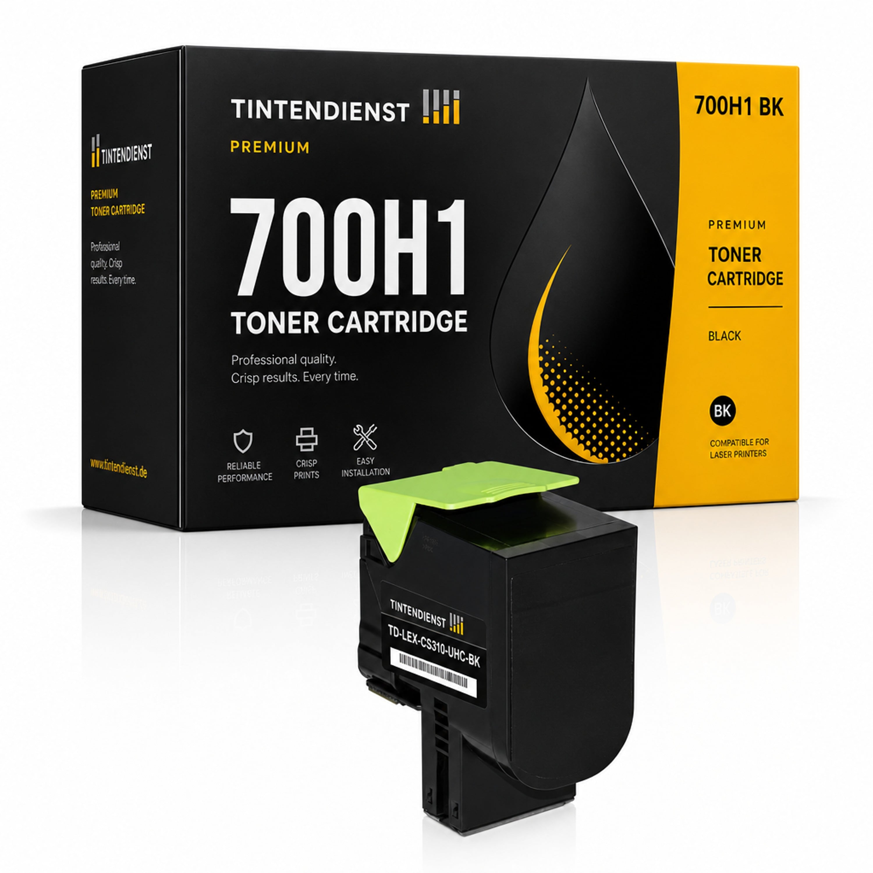 Toner kompatibel zu Lexmark 700H1, schwarz