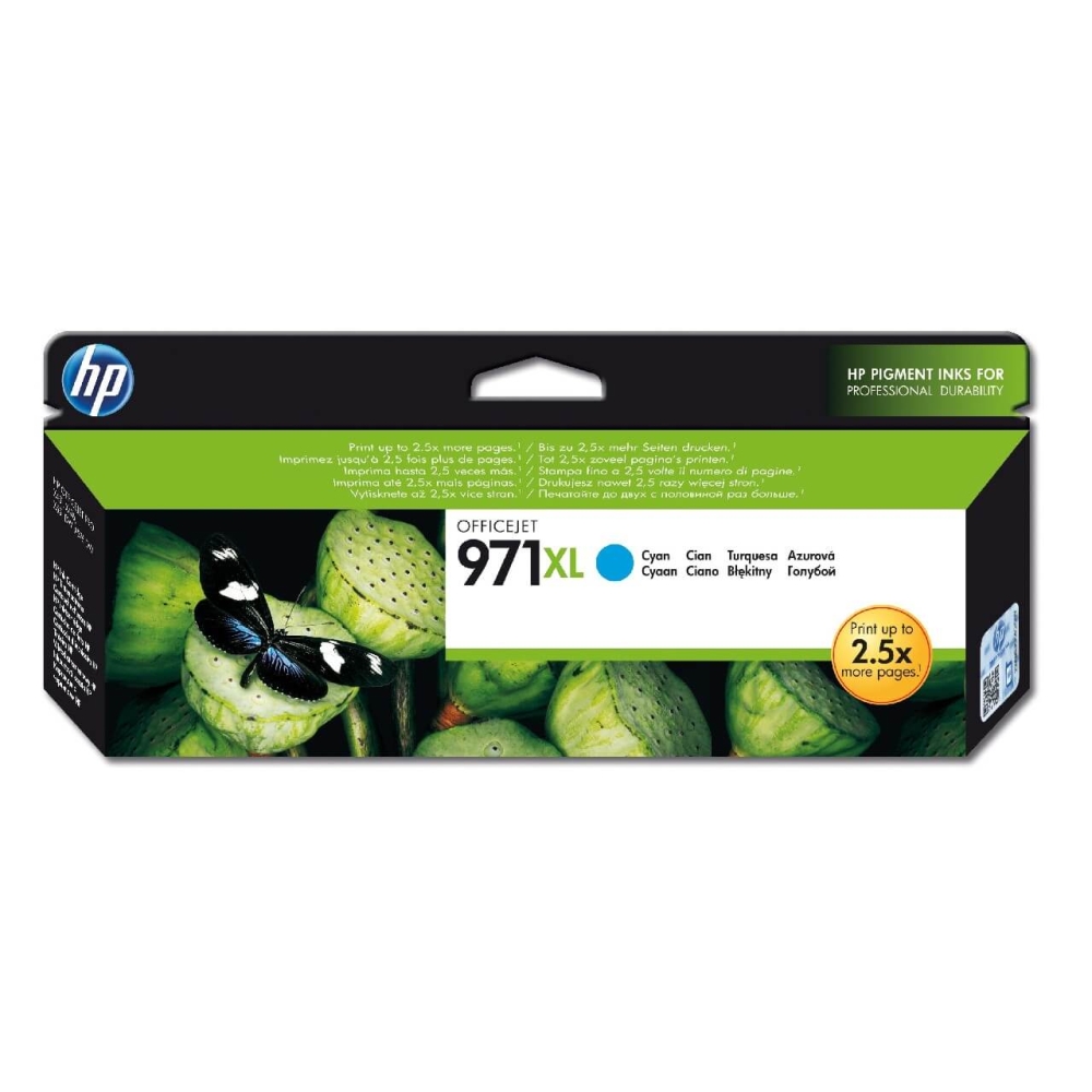Original HP Tintenpatrone CN626AE / 971XL Cyan