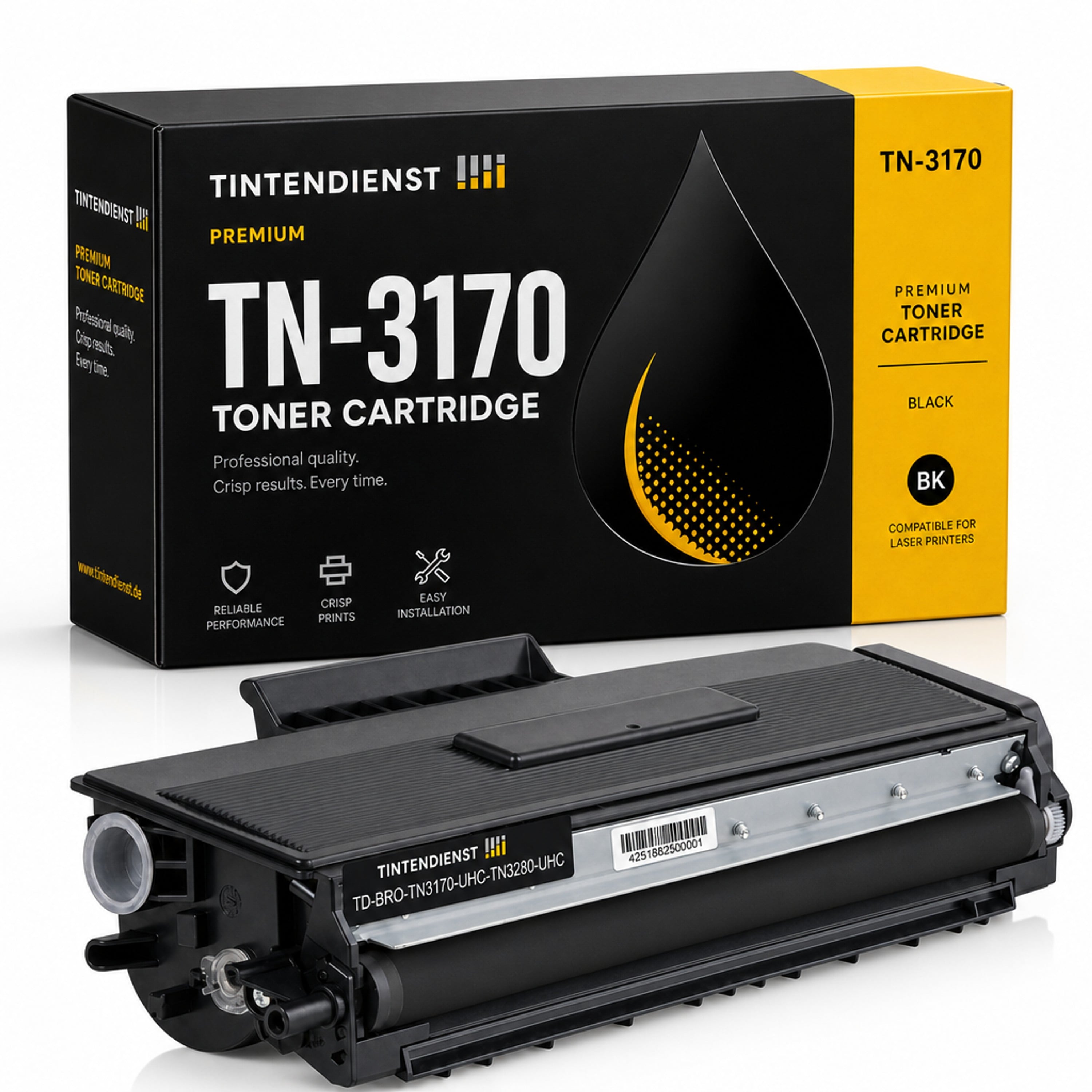 Toner kompatibel zu Brother TN-3170 XL, schwarz