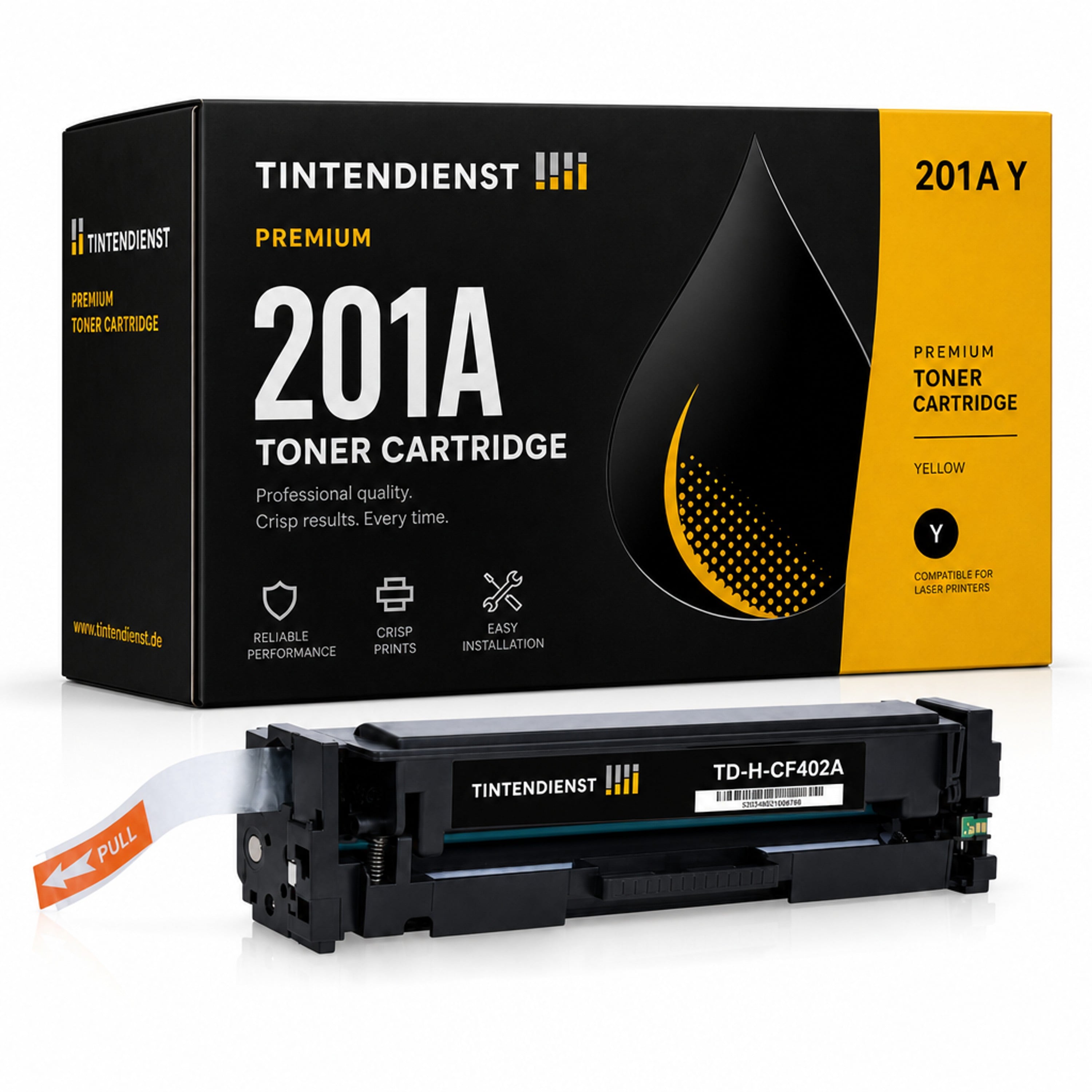 Toner kompatibel zu HP 201A, gelb