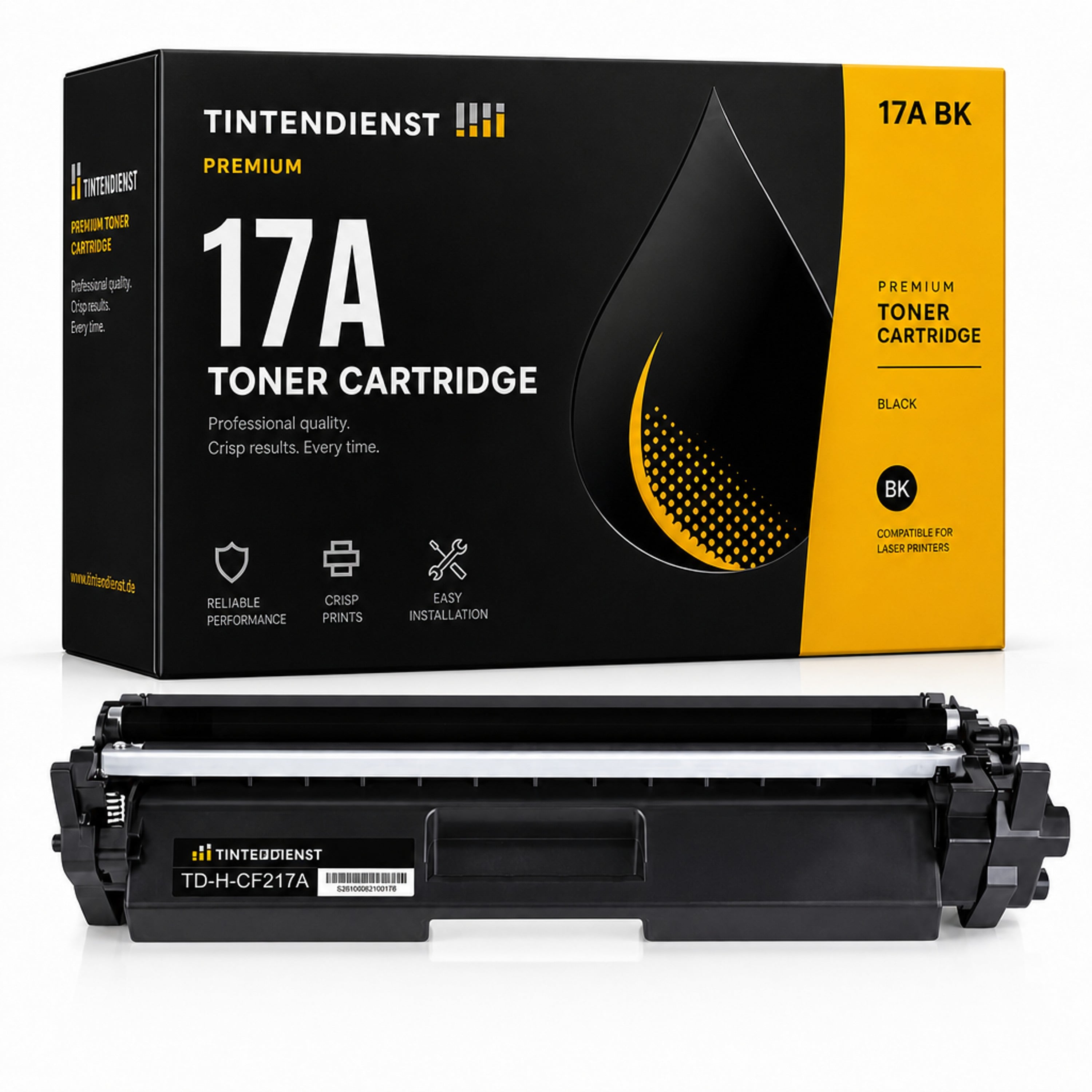 Toner kompatibel zu HP 17A, schwarz